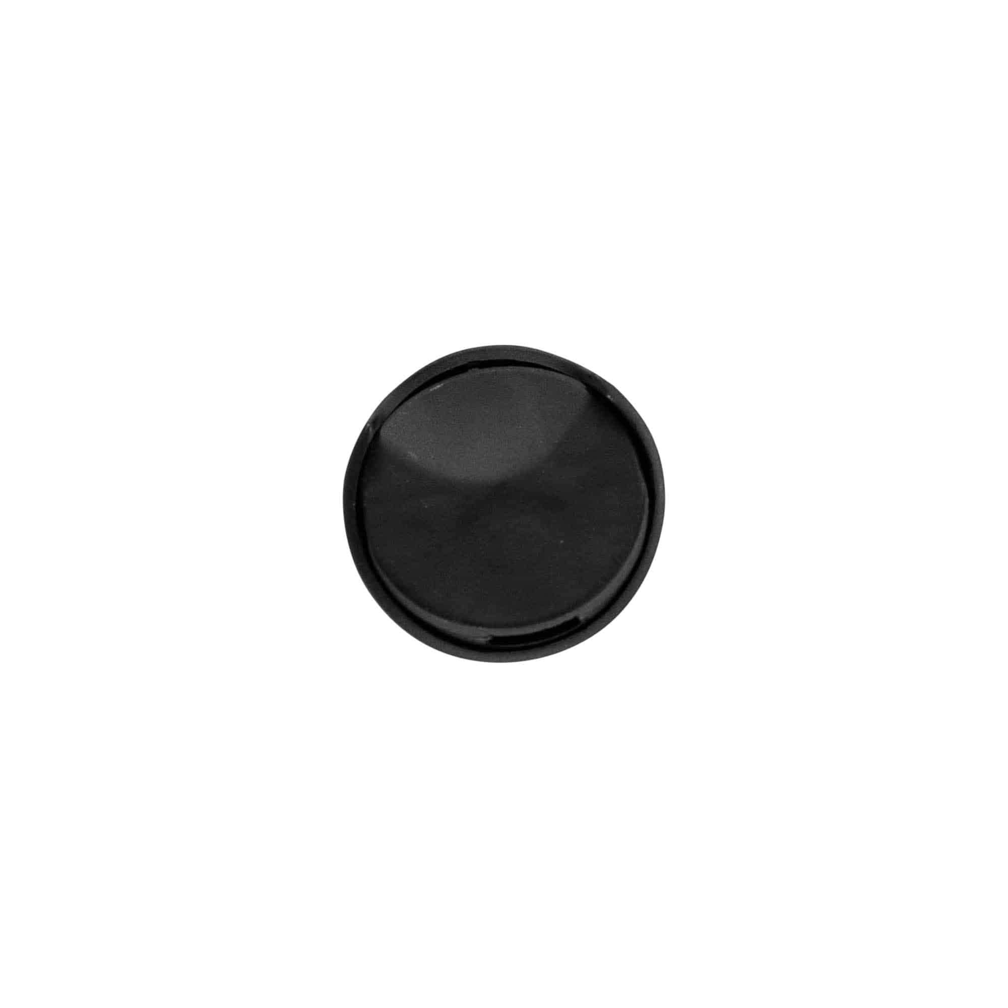 Tampa de rosca Disc Top, plástico PP, preto, boca: 24/410