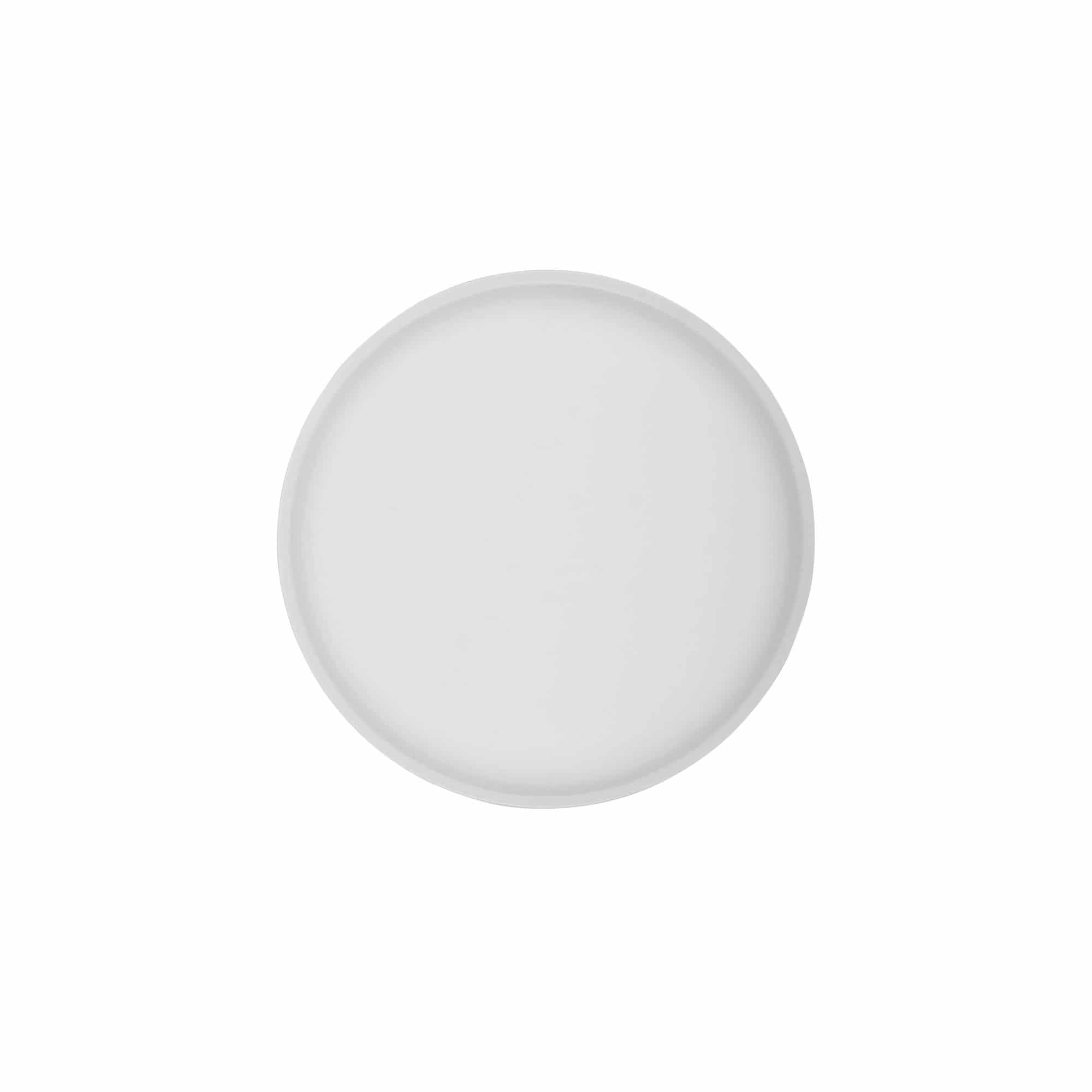 Tampa de rosca 'Edição Clear/Platina', plástico PP, branco, para bocal: 70/2P