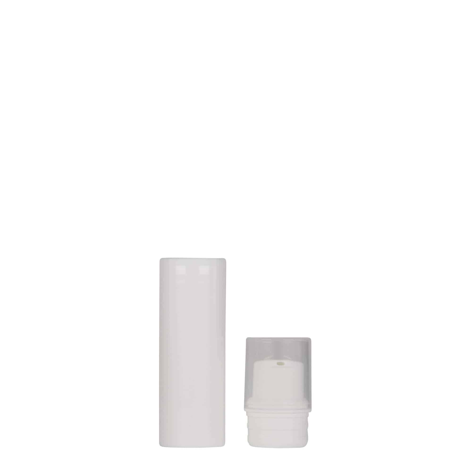 Doseador Airless 10 ml 'Nano', plástico PP, branco