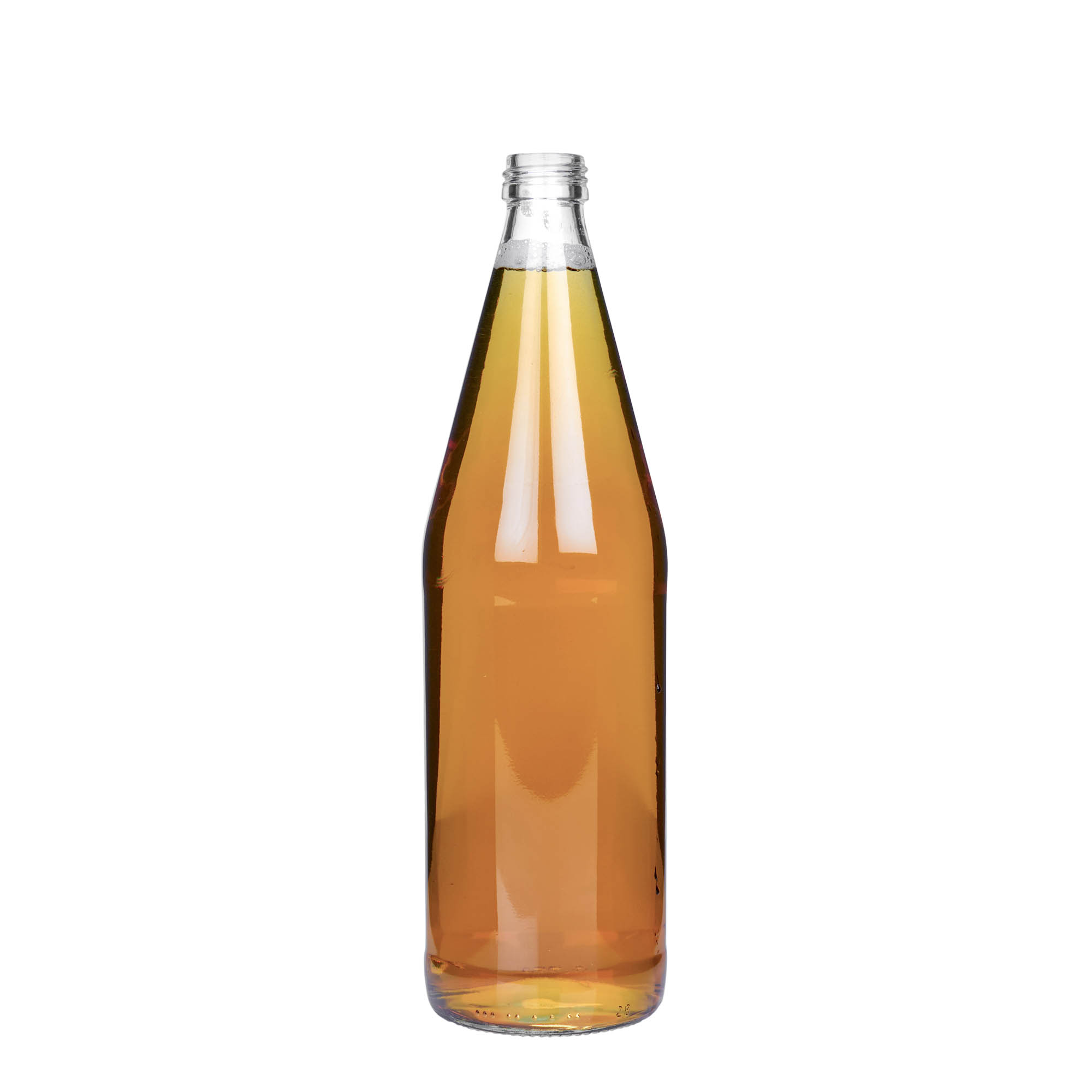 750 ml Garrafa universal em forma de cenoura, vidro, boca: PP 28