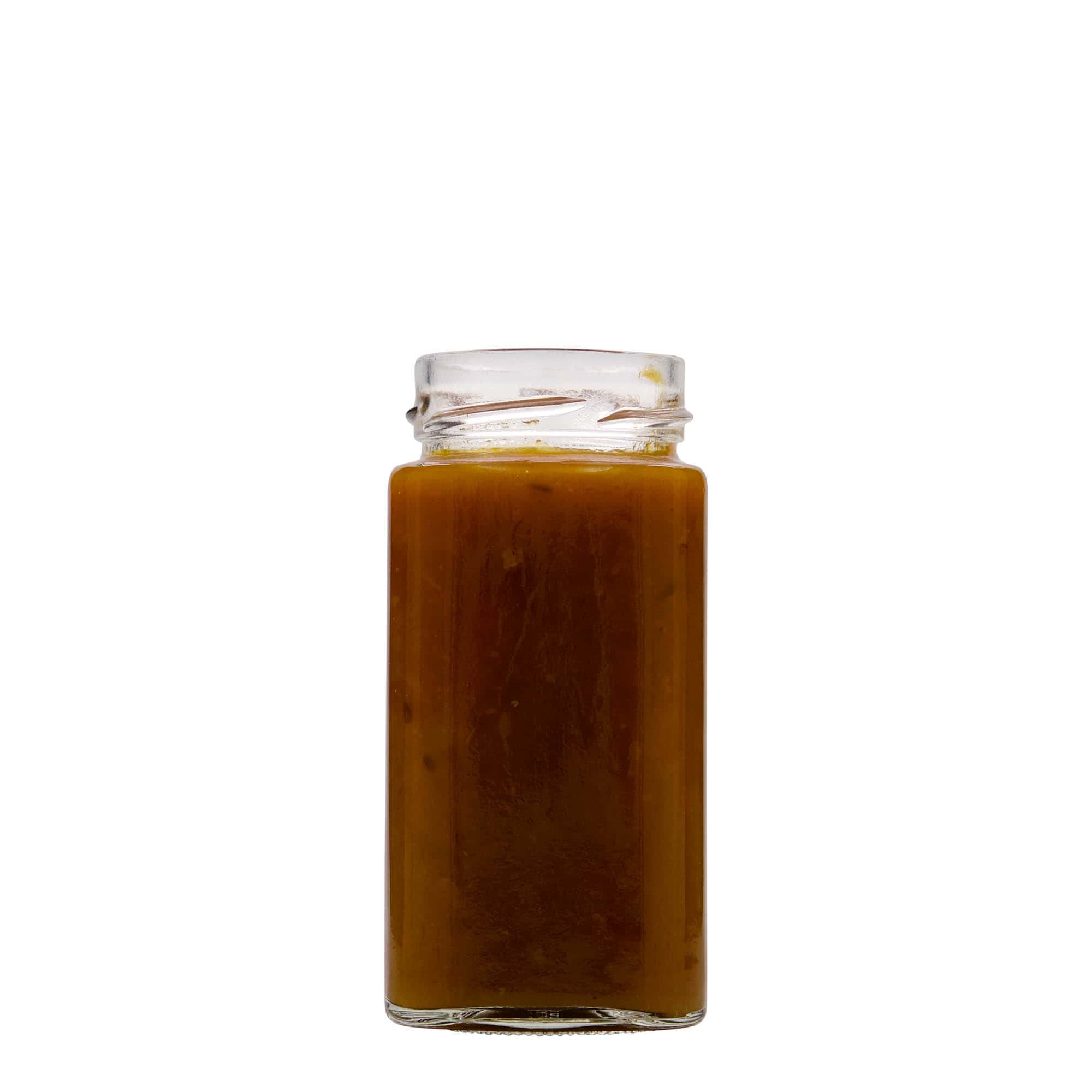 314 ml Frasco quadrado 'Funny', Boca: Deep-Twist-Off (DTO 58)