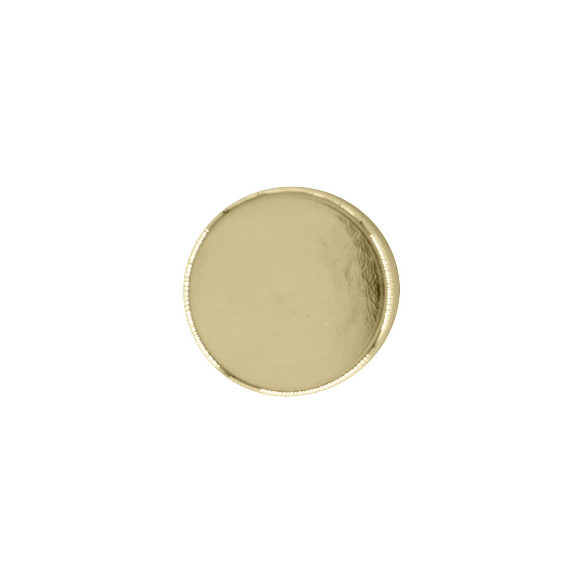 Tampa de rosca, plástico ABS, dourado, para bocal: GPI 28/400