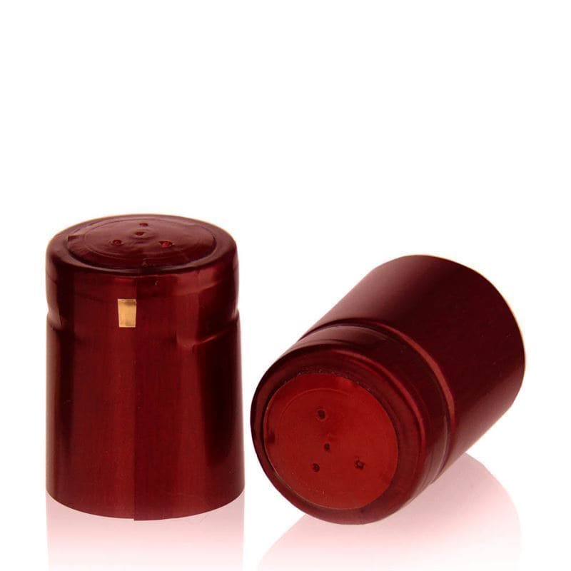 Cápsula retrátil 32x41, plástico PVC, vermelho escuro
