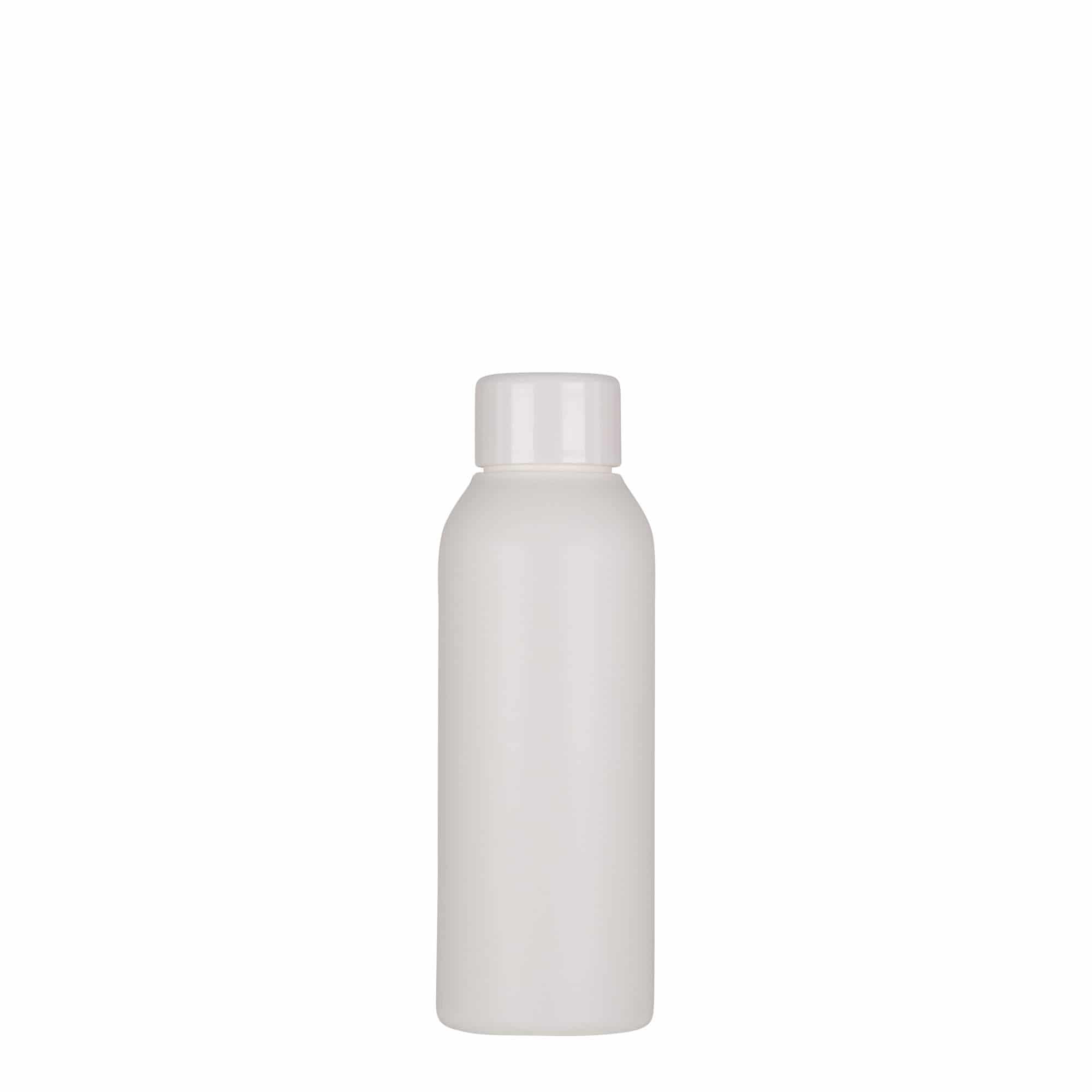 Frasco de plástico de 100 ml 'Tuffy', HDPE, branco, bocal: 24/410