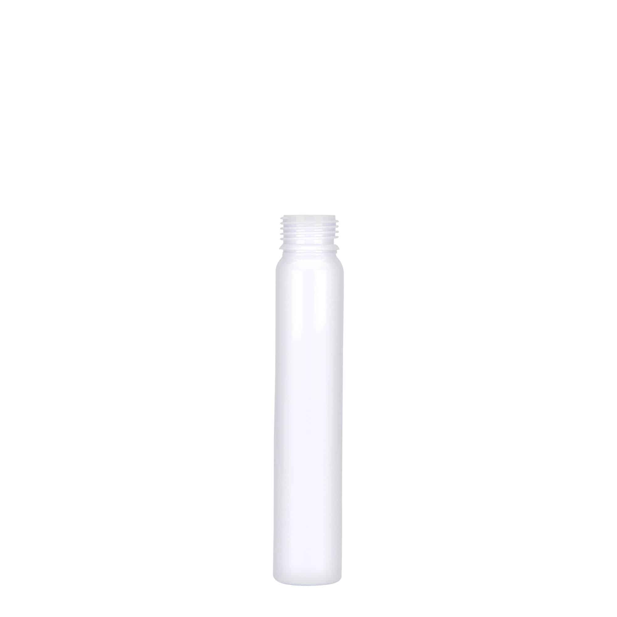 25 ml Tubo PET, plástico, branco, boca: Tampa de rosca 25 ml Tubo PET, plástico, branco, boca: Tampa de rosca