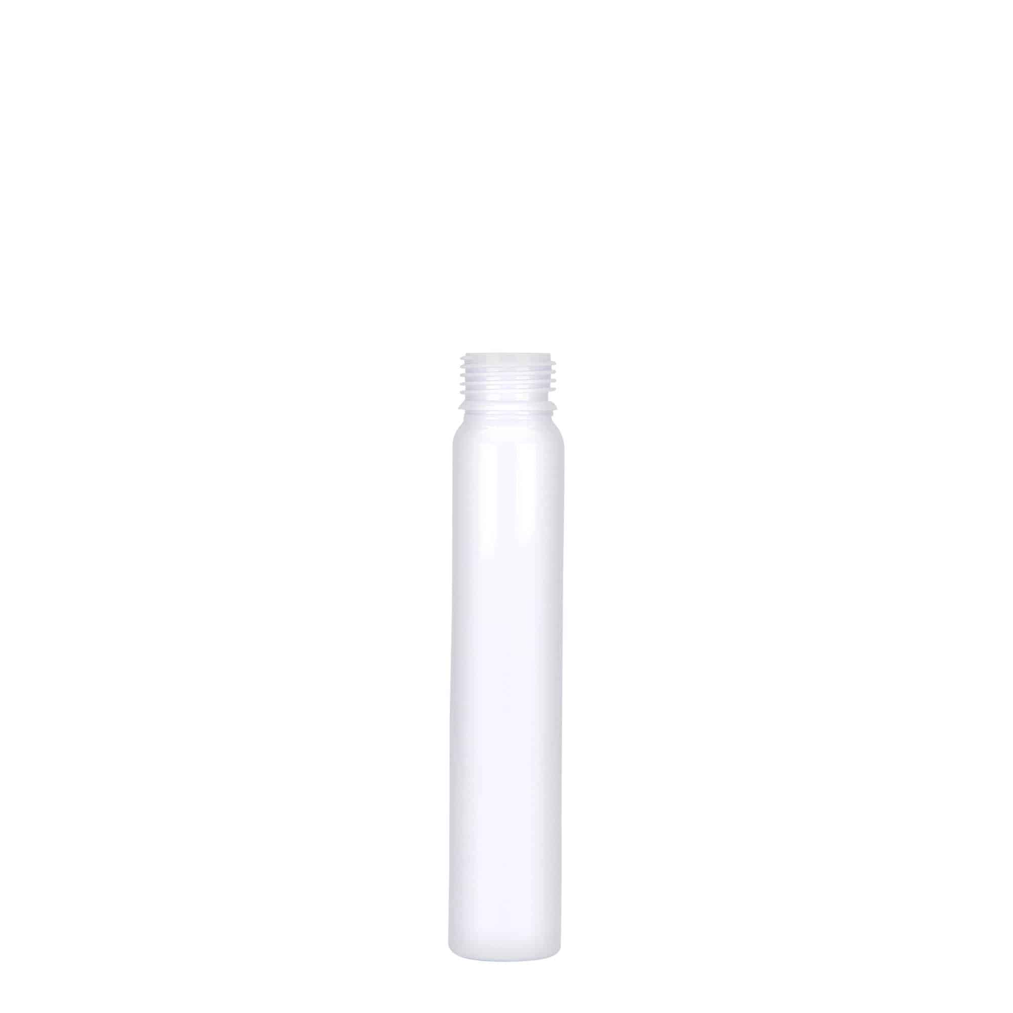 25 ml tubo PET, plástico, branco, abertura: tampa de rosca