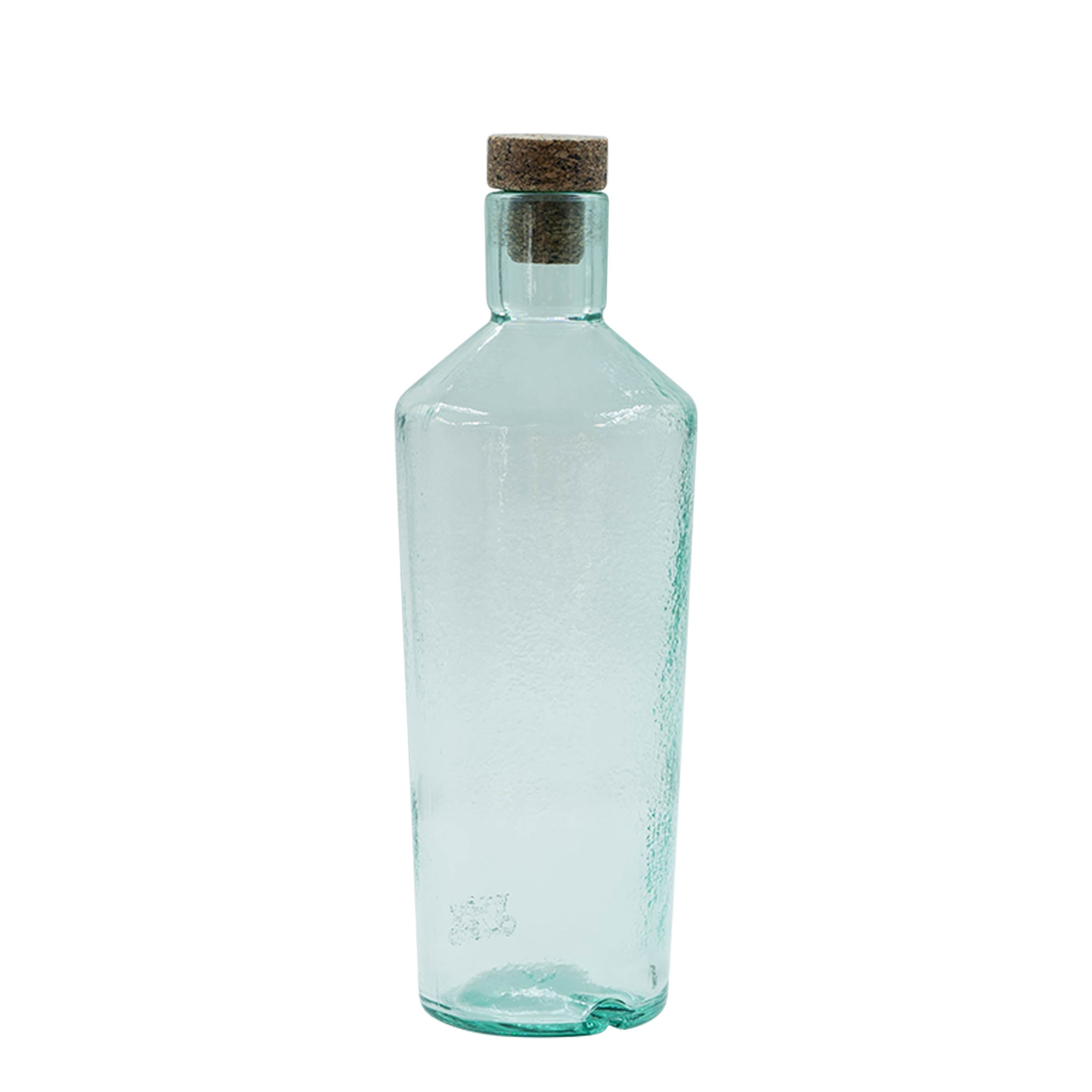Garrafa de vidro artesanal 700 ml 'Primal', Boca: Cortiça