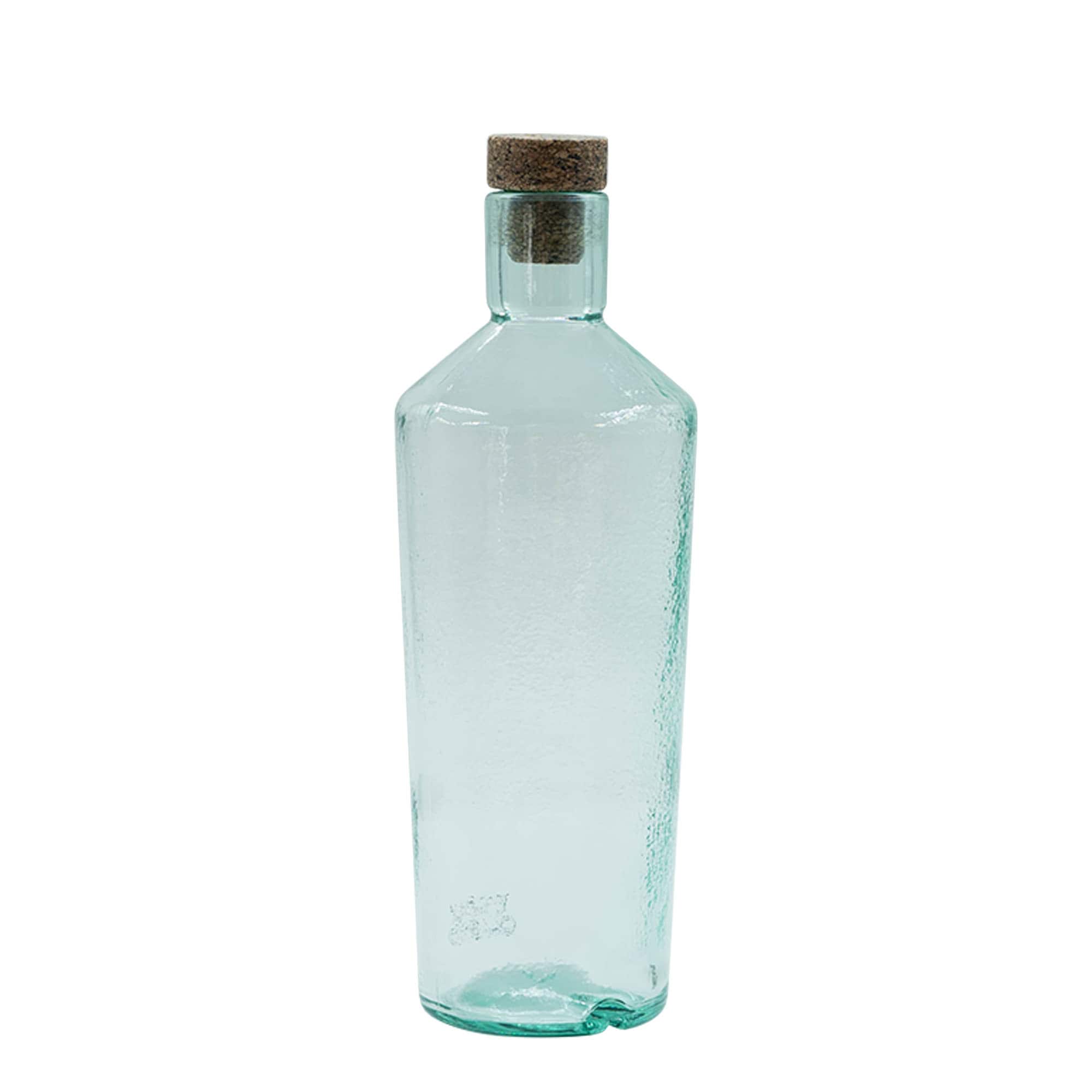 Garrafa de vidro artesanal 700 ml 'Primal', Boca: Cortiça