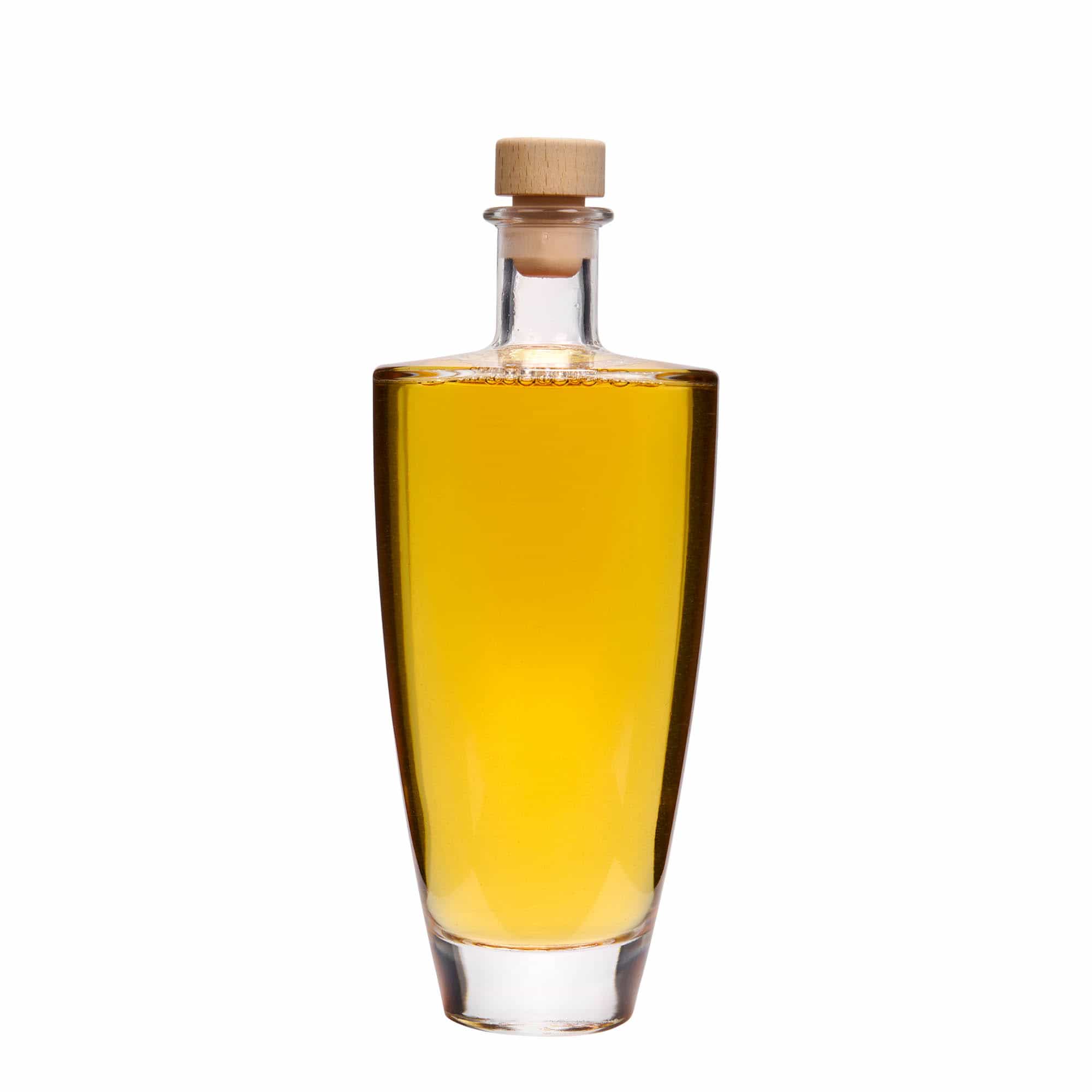 Garrafa de vidro de 500 ml 'Vanessa', oval, boca: cortiça