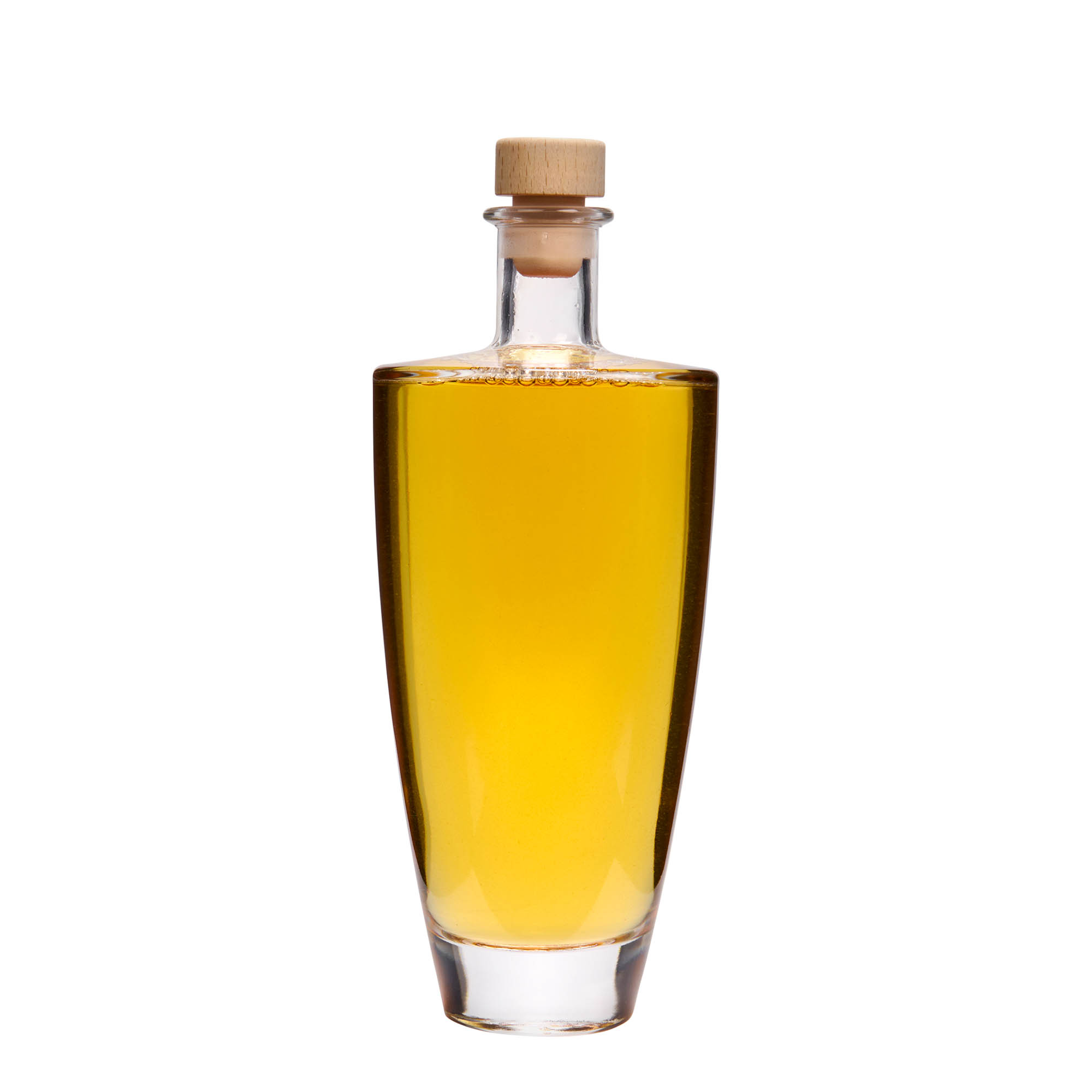 Garrafa de vidro de 500 ml 'Vanessa', oval, boca: cortiça
