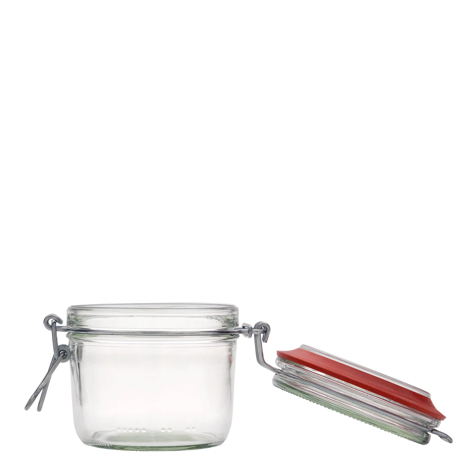 Frasco de vidro com fecho de alavanca e capacidade de 400 ml, boca: fecho de alavanca Frasco de vidro com fecho de alavanca e capacidade de 400 ml, boca: fecho de alavanca