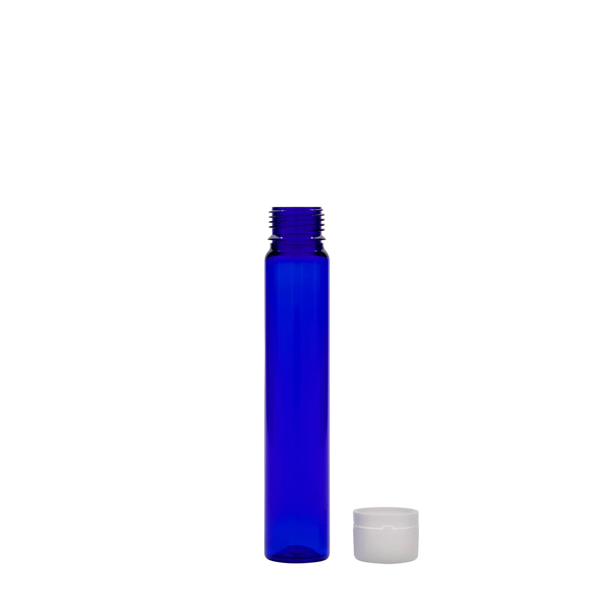 25 ml tubo PET, plástico, azul royal, abertura: tampa de rosca