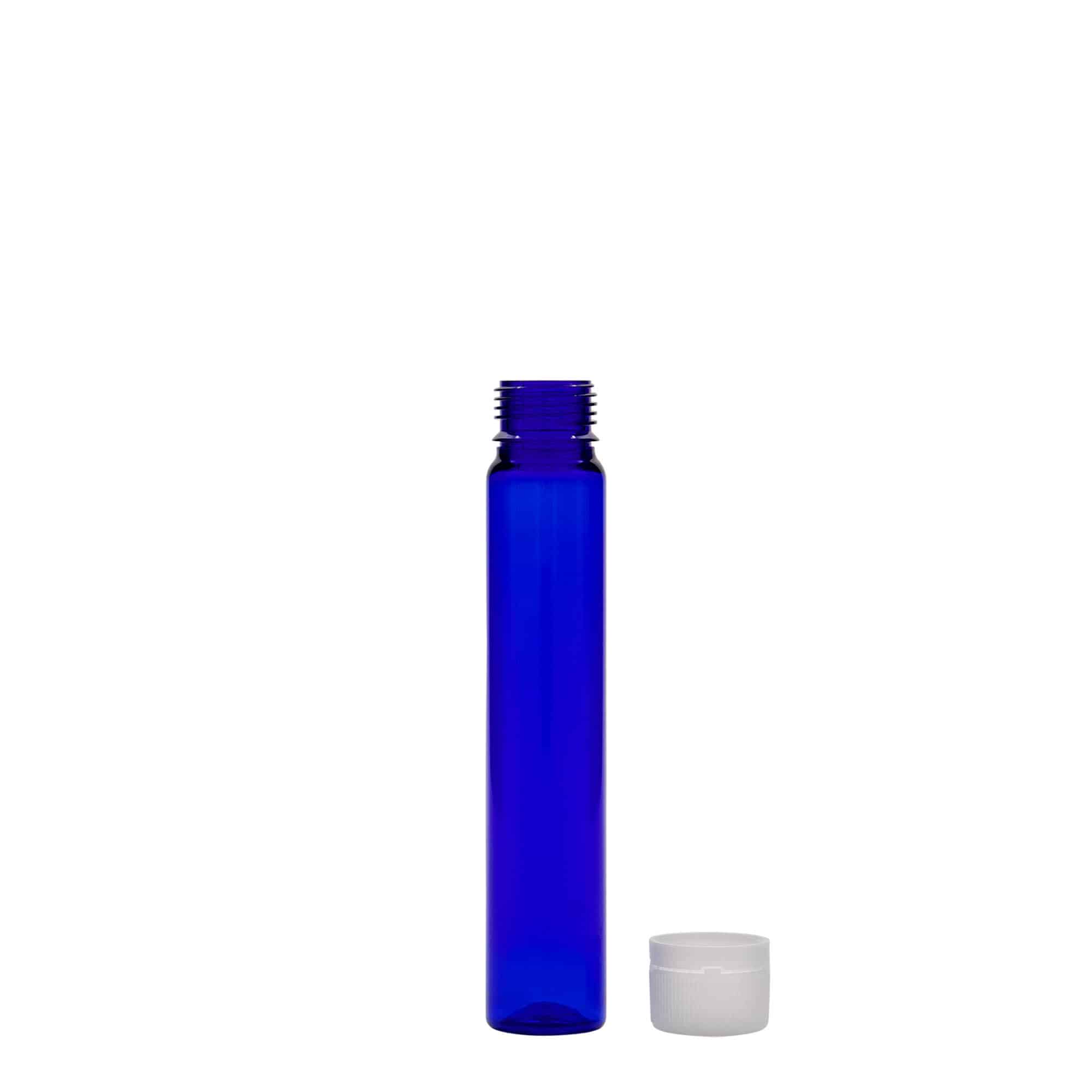 25 ml tubo PET, plástico, azul royal, abertura: tampa de rosca