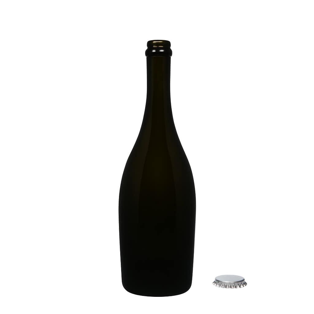 Garrafa de espumante 750 ml 'Carmen', vidro, verde antigo, boca: coroa de garrafa