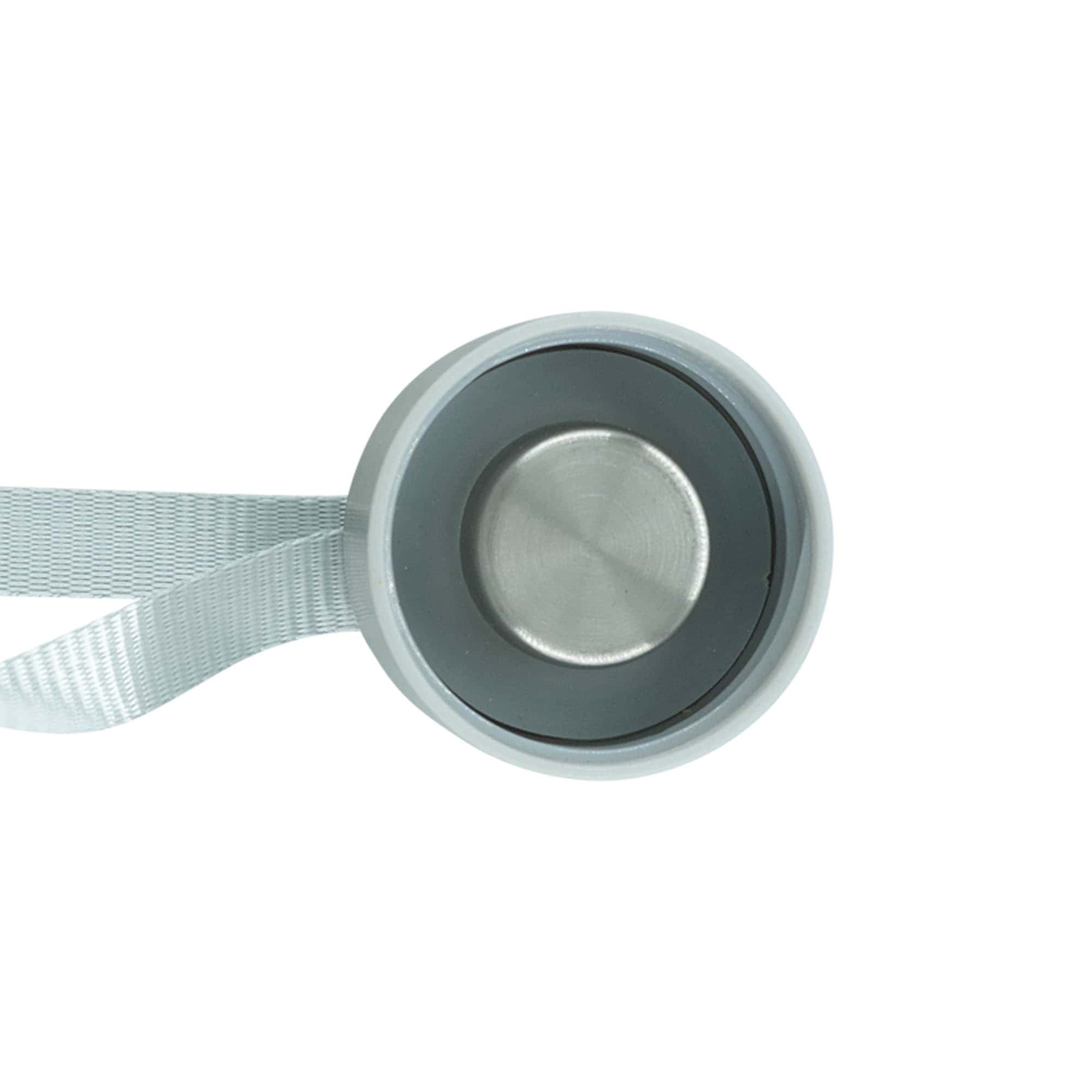 Tampa de rosca 'Perseus' com argola, metal, prateado Tampa de rosca 'Perseus' com argola, metal, prateado