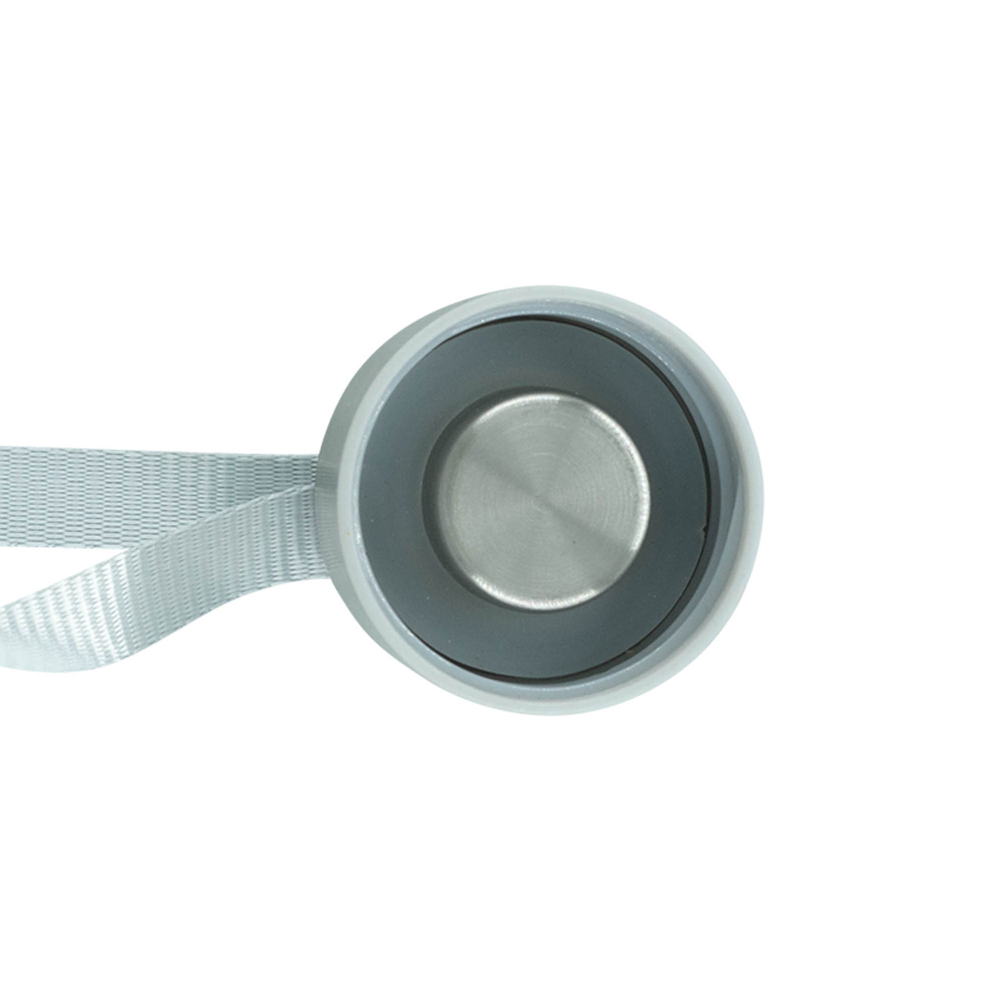 Tampa de rosca 'Perseus' com argola, metal, prateado