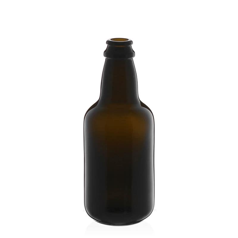 330 ml Garrafa de cerveja 'Era', vidro, verde antigo, boca: Tampas coroa 330 ml Garrafa de cerveja 'Era', vidro, verde antigo, boca: Tampas coroa