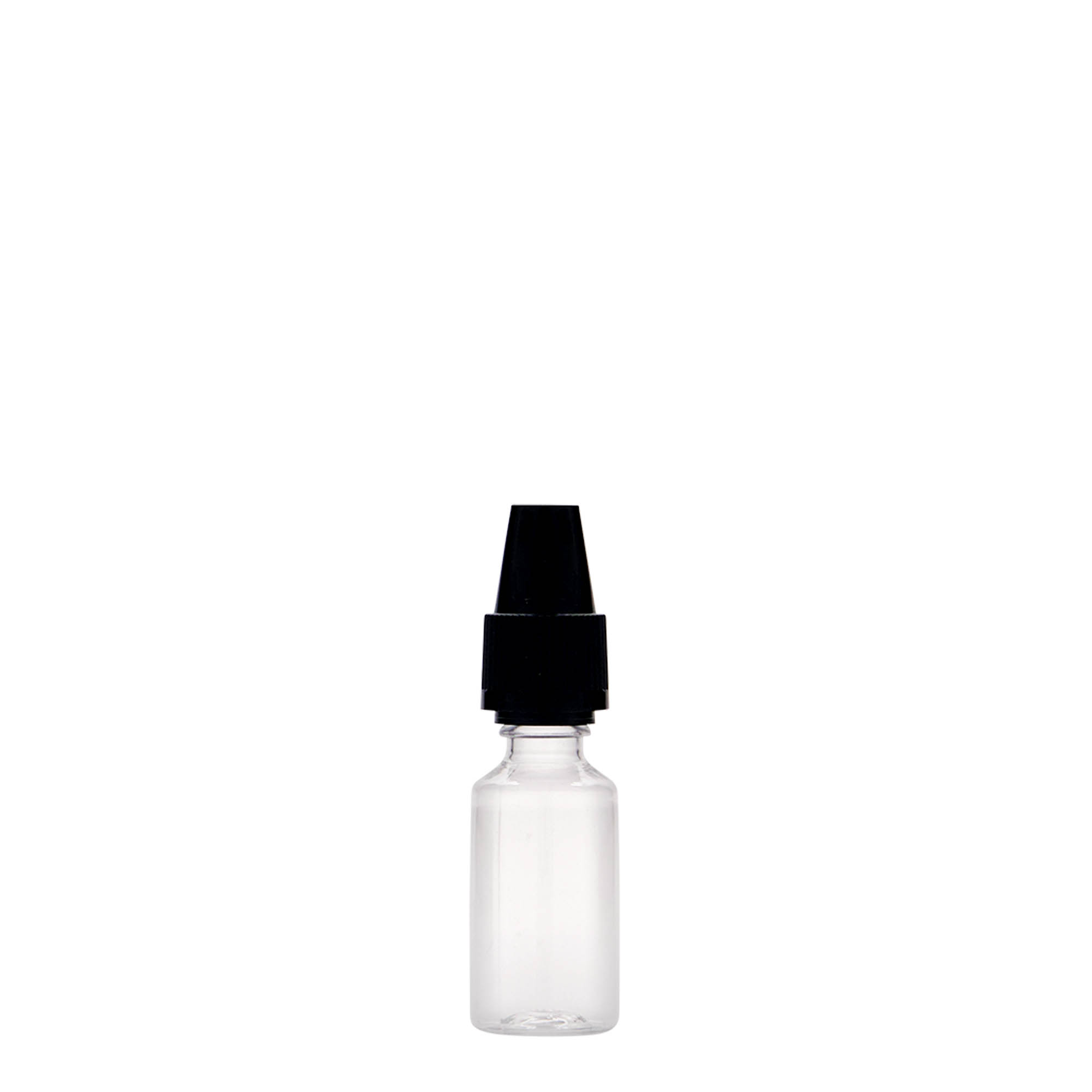 Frasco PET de 10 ml 'E-Liquid' com controlo de qualidade e segurança para crianças, plástico, boca: tampa de rosca Frasco PET de 10 ml 'E-Liquid' com controlo de qualidade e segurança para crianças, plástico, boca: tampa de rosca