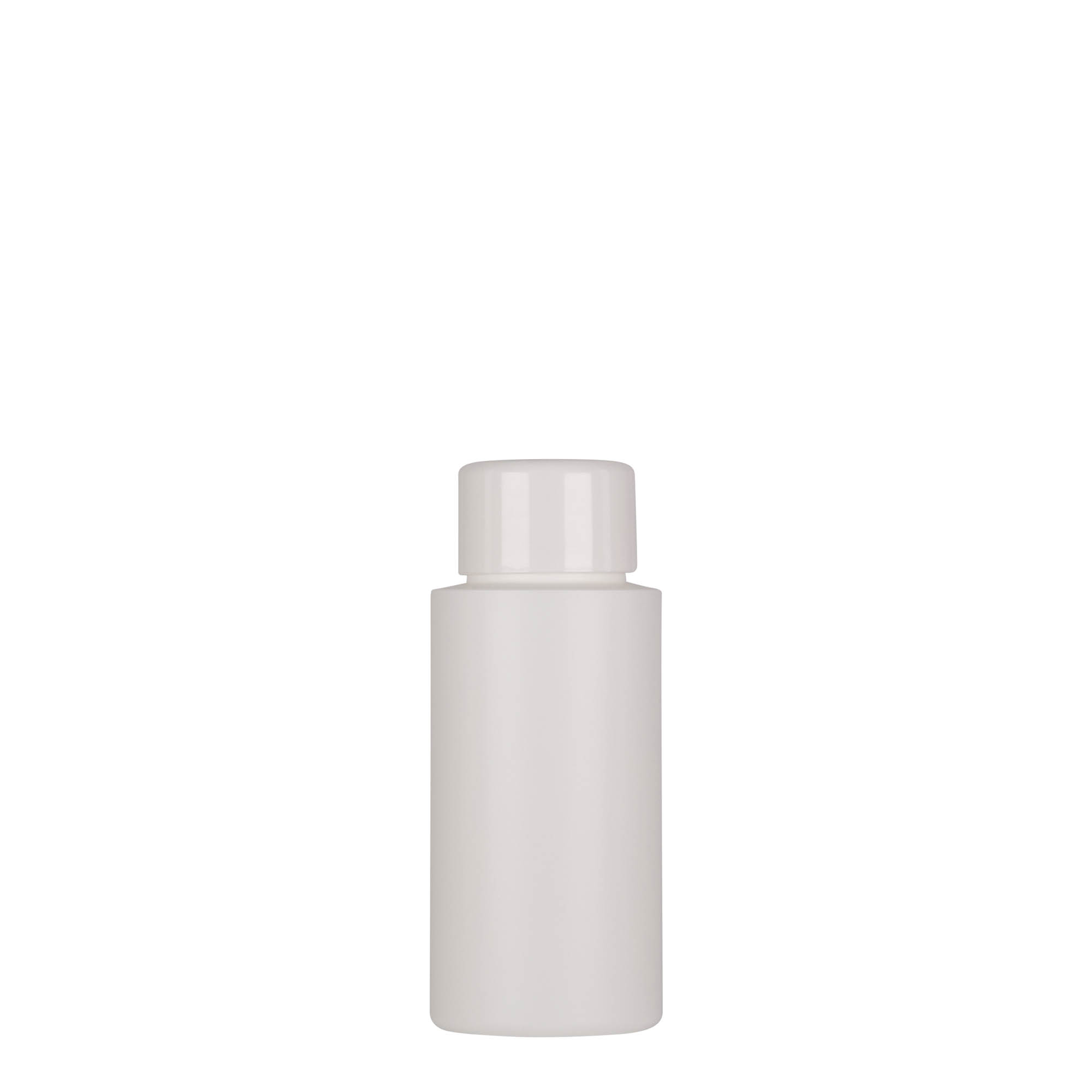 Frasco de plástico de 50 ml 'Pipe', HDPE verde, branco, bocal: 24/410 Frasco de plástico de 50 ml 'Pipe', HDPE verde, branco, bocal: 24/410