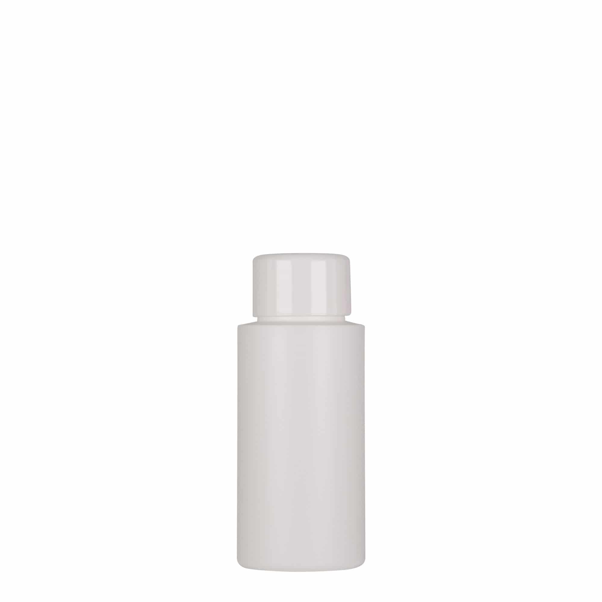 Frasco de plástico de 50 ml 'Pipe', HDPE verde, branco, bocal: 24/410