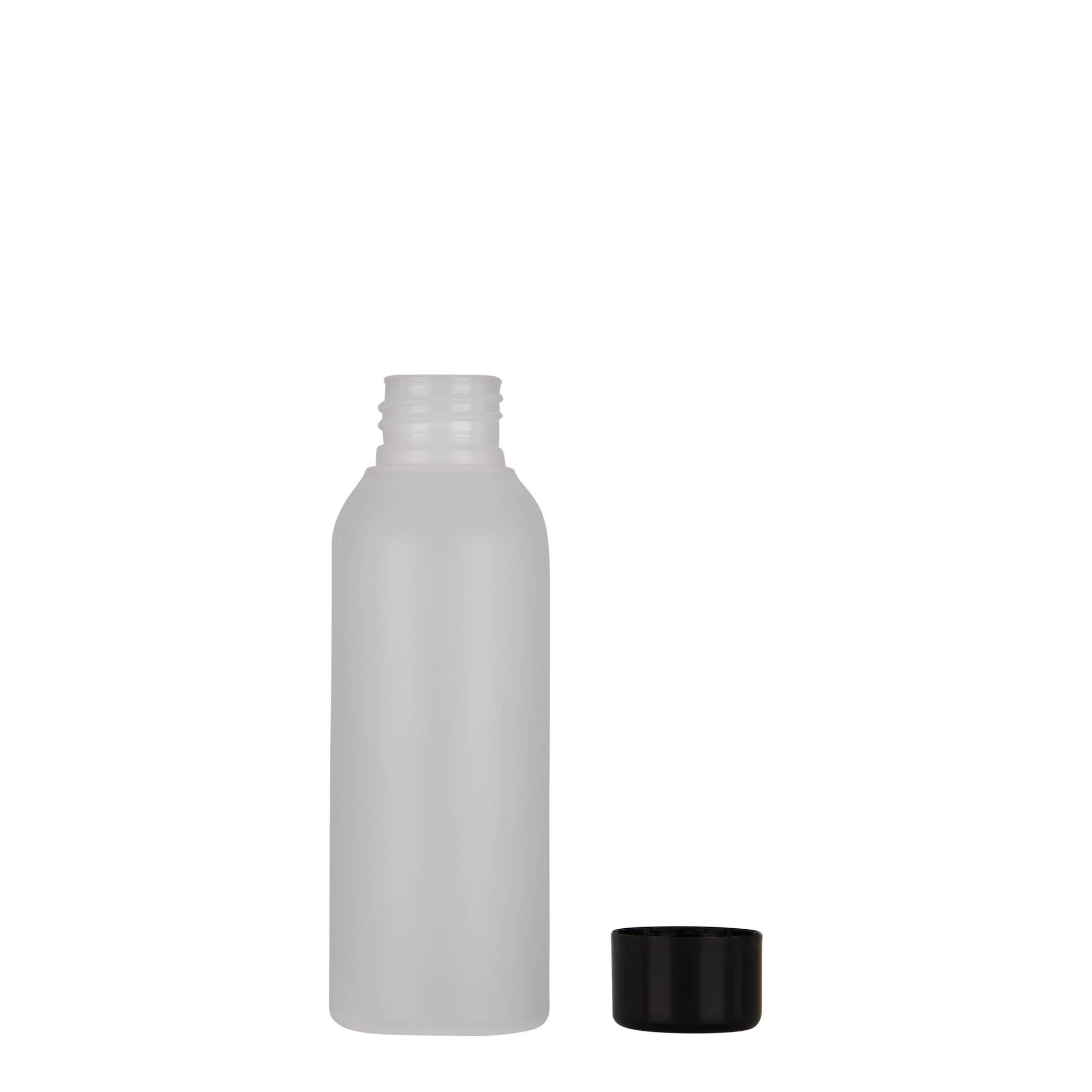 Frasco de plástico 'Tuffy' de 100 ml, HDPE, natural, gargalo: 24/410 Frasco de plástico 'Tuffy' de 100 ml, HDPE, natural, gargalo: 24/410