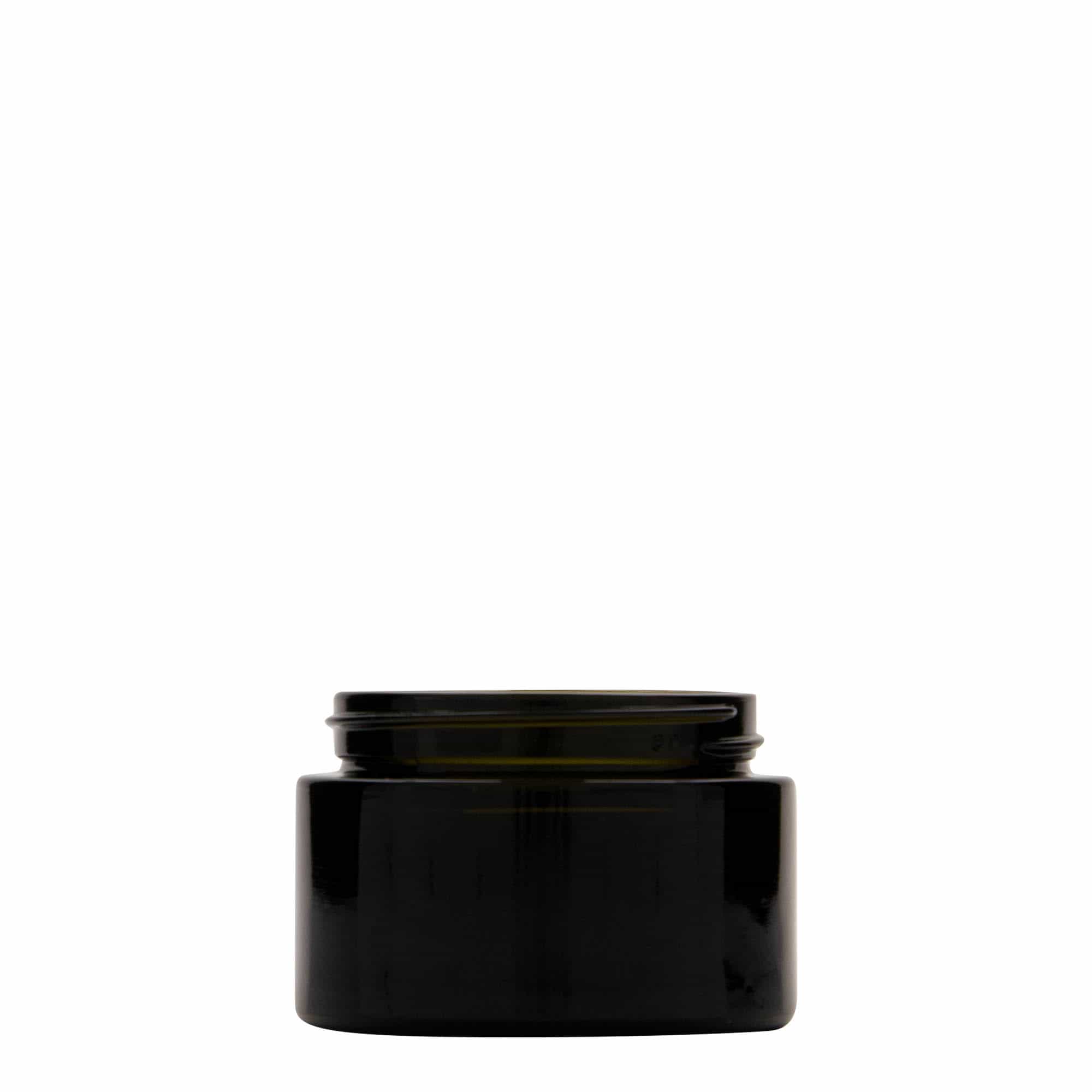 50 ml Pote reciclado 'Floria', vidro, verde antigo, boca: GPI 58/400 50 ml Pote reciclado 'Floria', vidro, verde antigo, boca: GPI 58/400