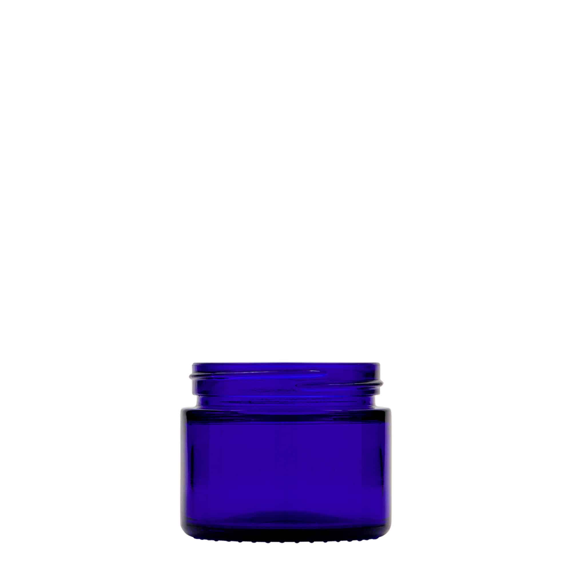 50 ml Pote 'Blue Edition', vidro, azul real, boca: Tampa de rosca