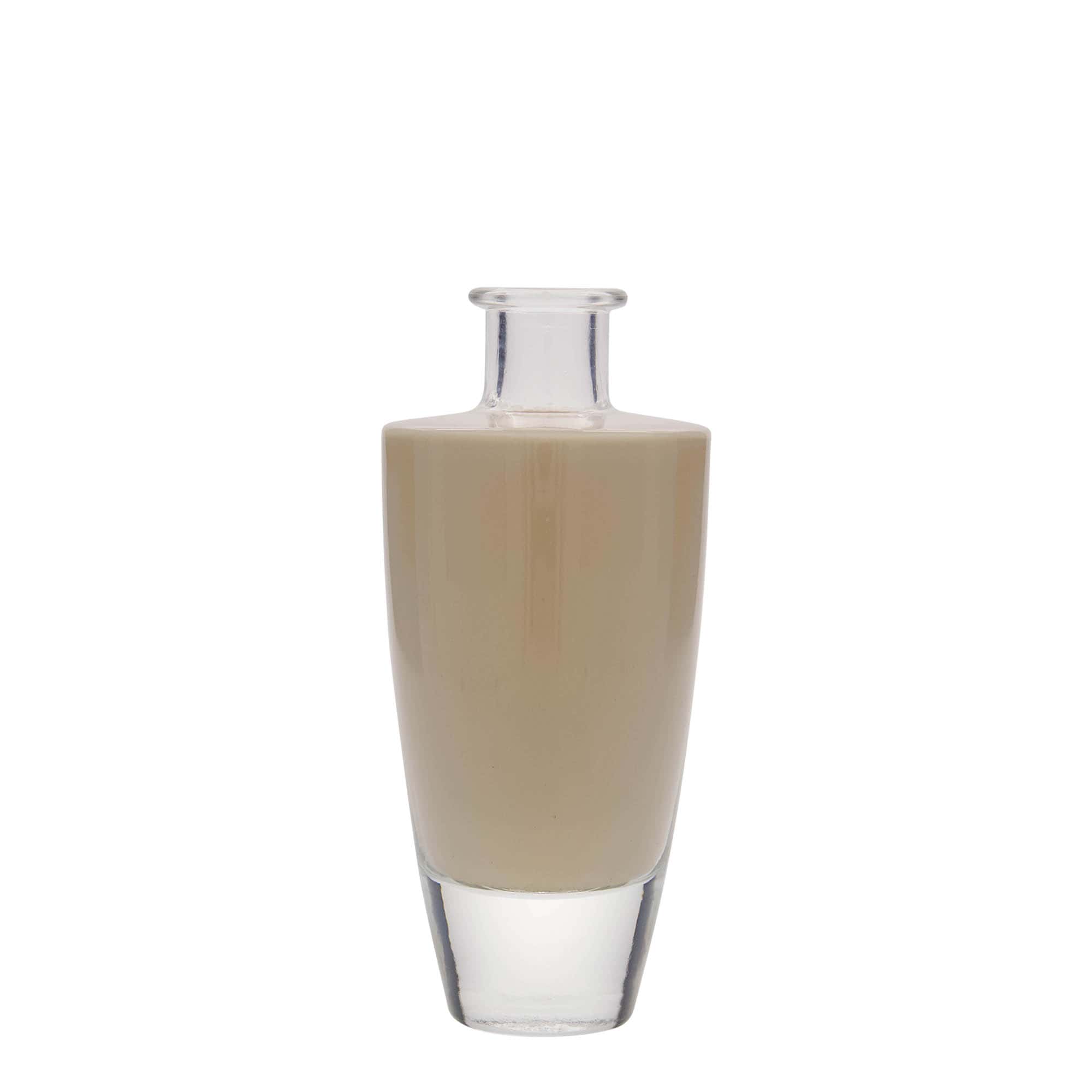 Garrafa de vidro de 200 ml 'Vanessa', oval, boca: cortiça