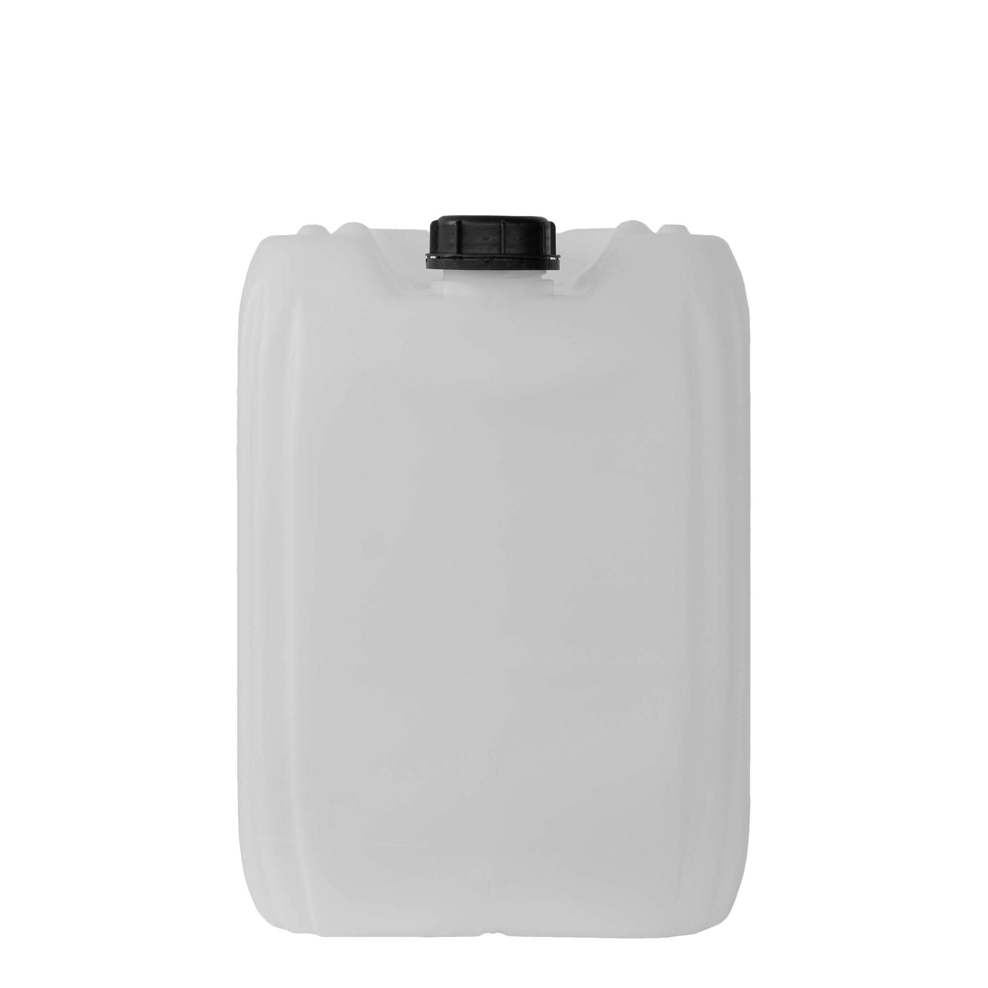 Bidão de 25 l, retangular, plástico HDPE, natural, boca: ND 60