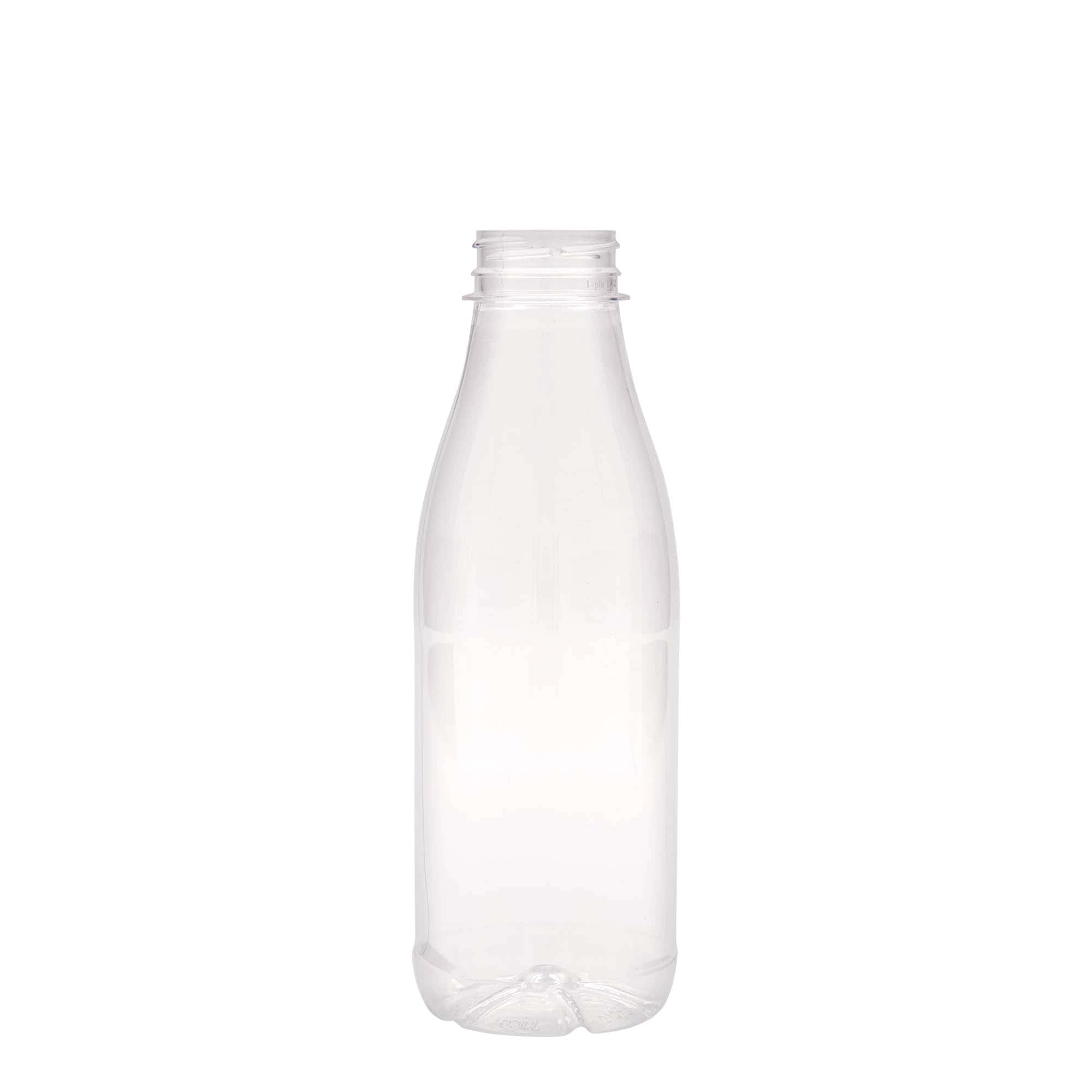Garrafa PET 500 ml 'Milk and Juice', plástico, boca: 38 mm