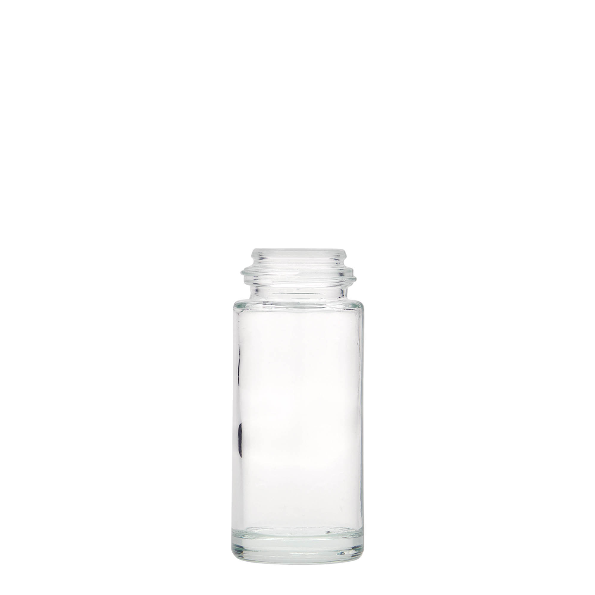 Frasco roll-on de 50 ml, vidro, abertura: tampa de rosca