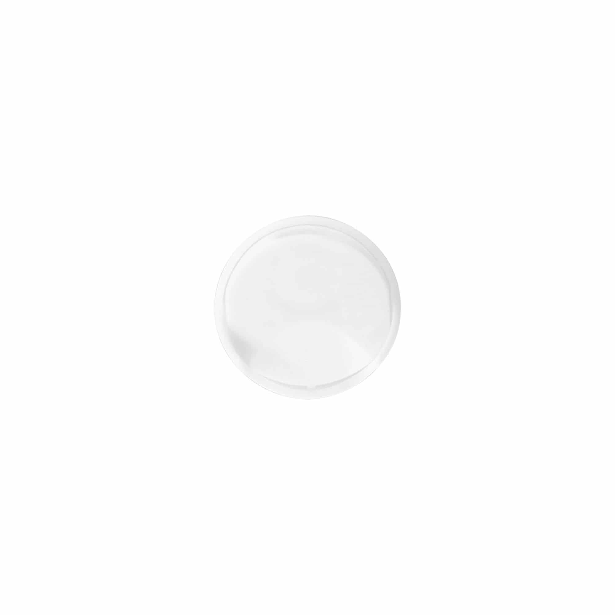 Tampa de rosca Disc Top, plástico PP, branco, para boca: 24/410
