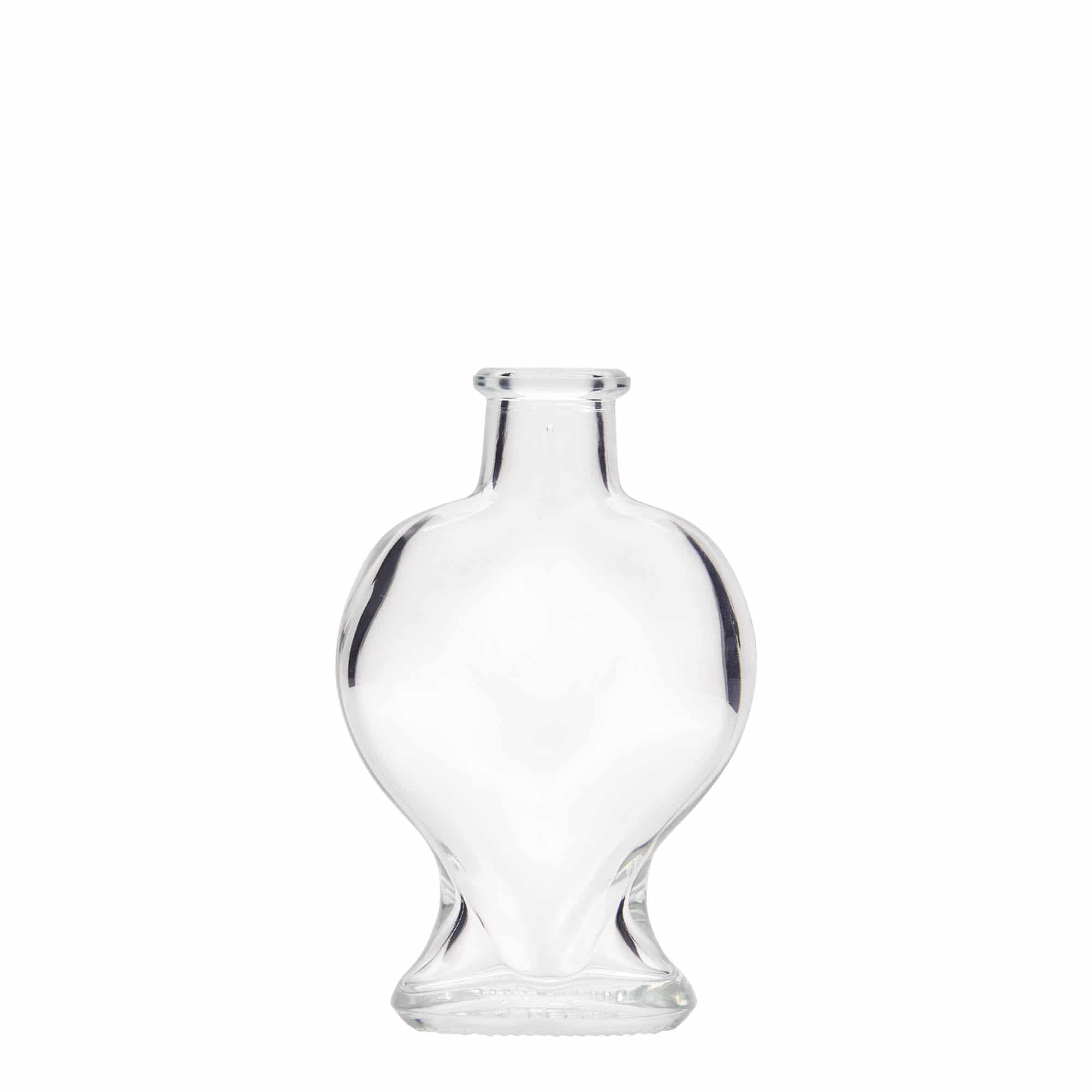100 ml Garrafa de vidro 'Herz', boca: Cortiça 100 ml Garrafa de vidro 'Herz', boca: Cortiça