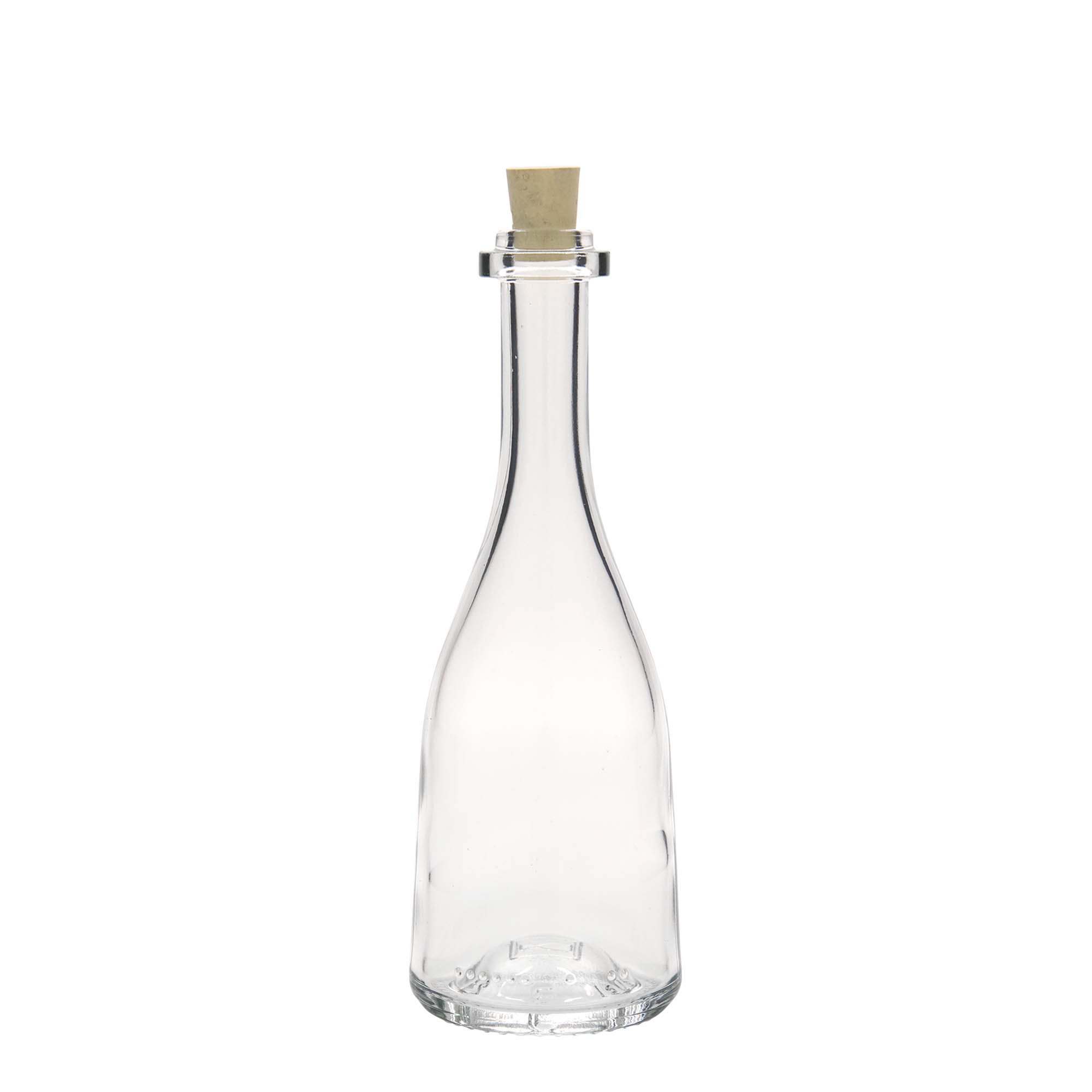 Garrafa de vidro de 200 ml 'Rustica', boca: cortiça Garrafa de vidro de 200 ml 'Rustica', boca: cortiça