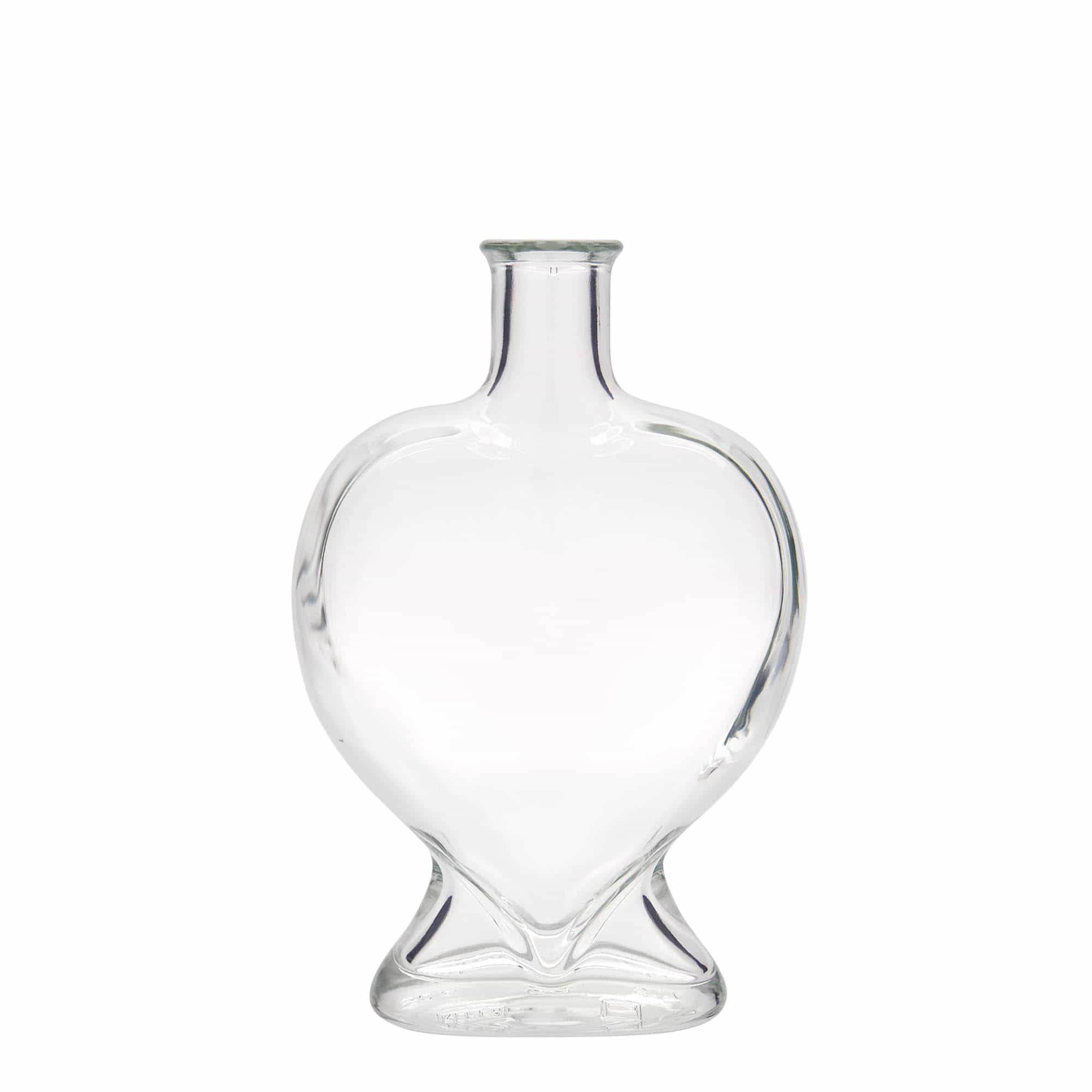 500 ml Garrafa de vidro 'Herz', boca: Cortiça 500 ml Garrafa de vidro 'Herz', boca: Cortiça