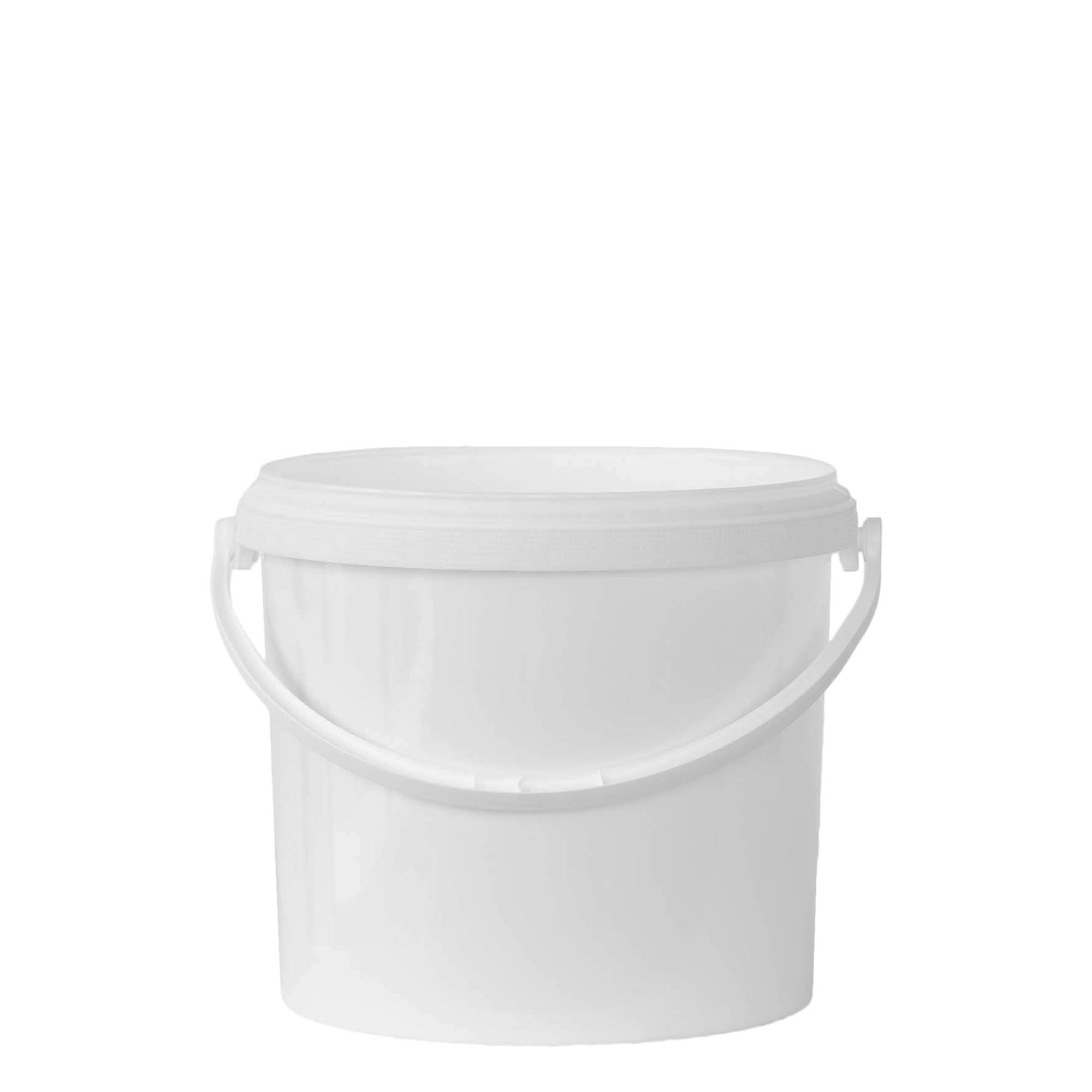 Balde de 5 l, plástico PP, branco