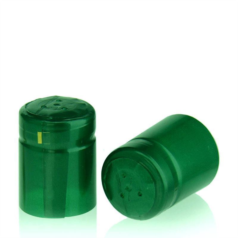 Cápsula retrátil 32x41, plástico PVC, verde esmeralda