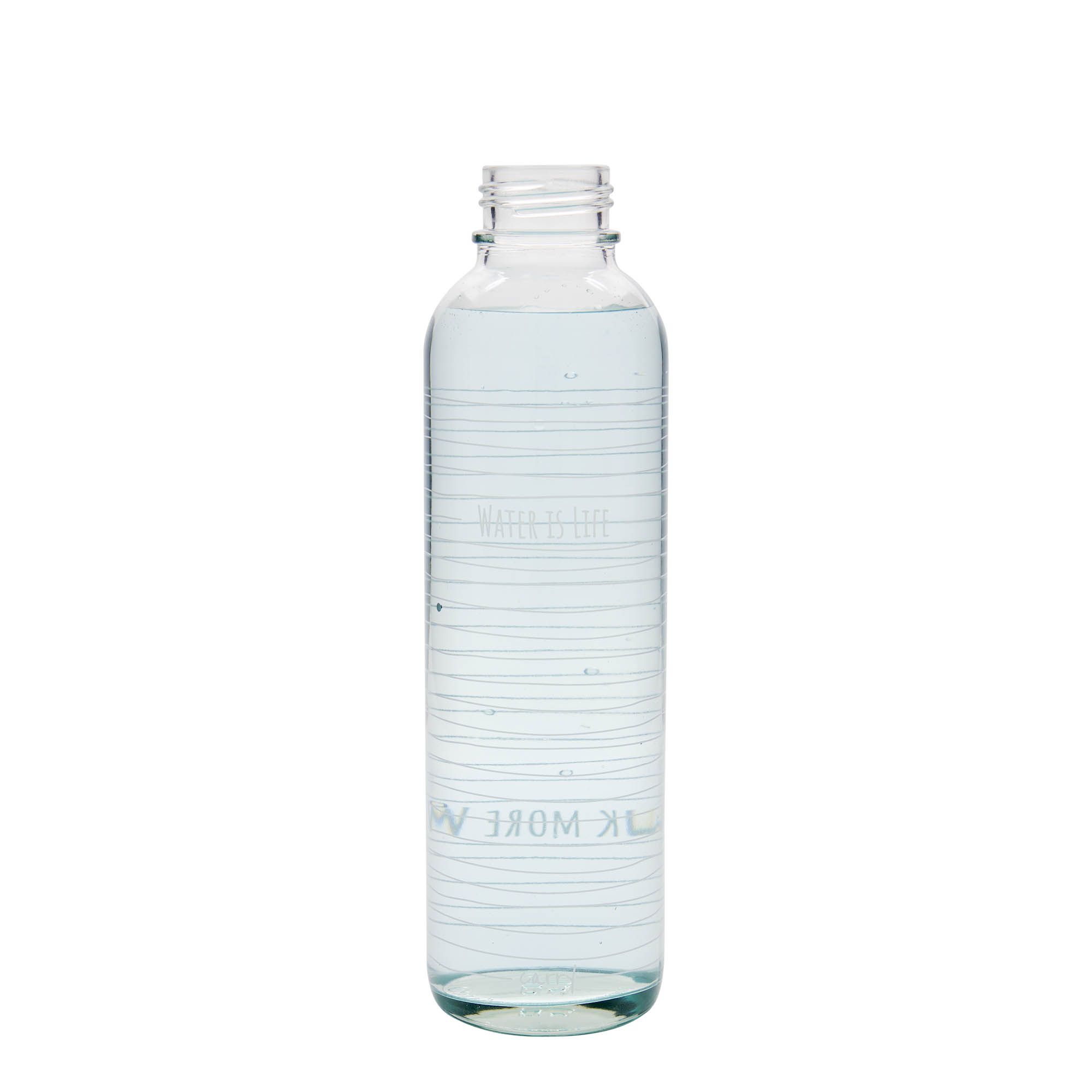 Garrafa de beber CARRY Bottle 'Water is Life' 700 ml, Boca: Tampa de rosca Garrafa de beber CARRY Bottle 'Water is Life' 700 ml, Boca: Tampa de rosca