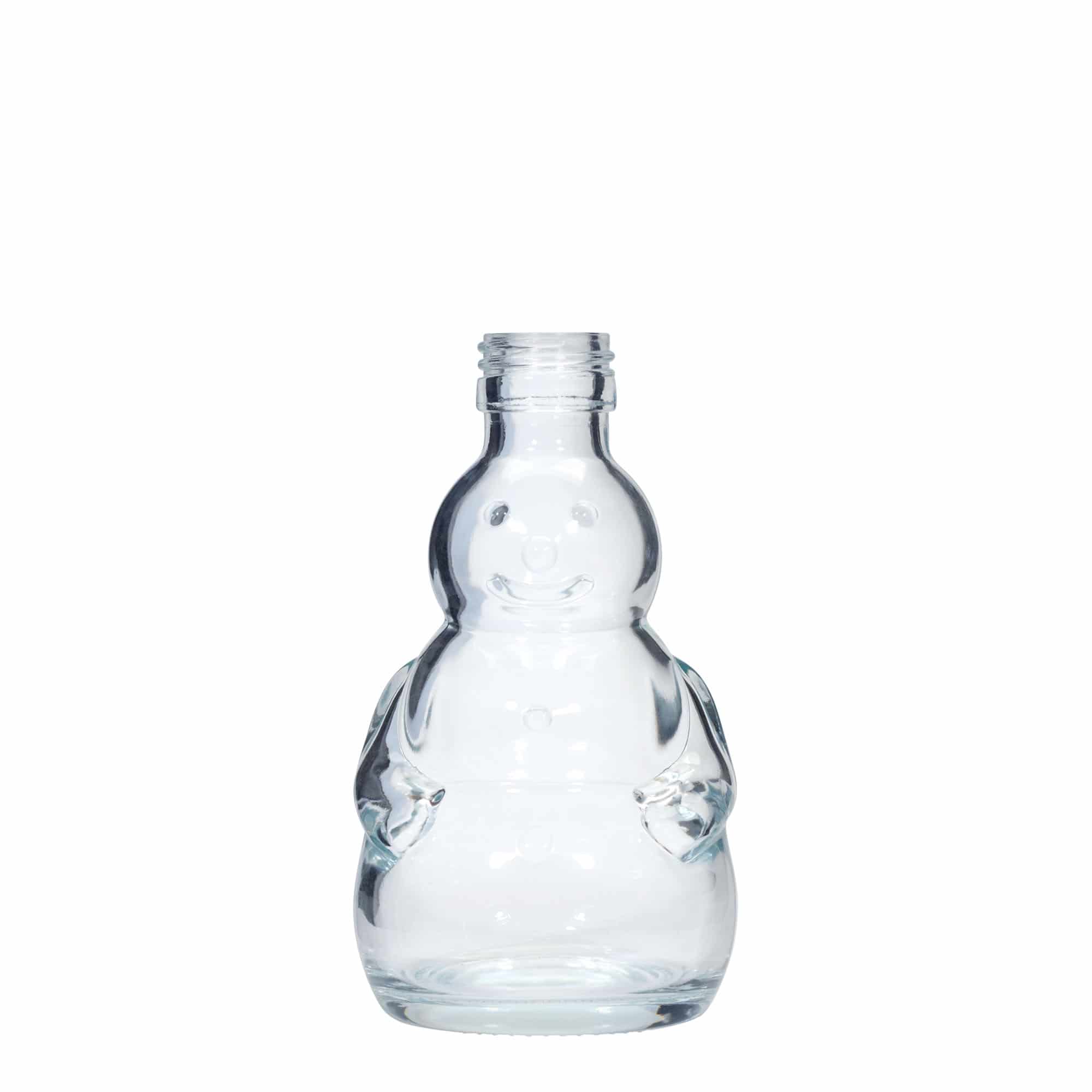 Garrafão de vidro de 200 ml 'Boneco de Neve', bocal: PP 28