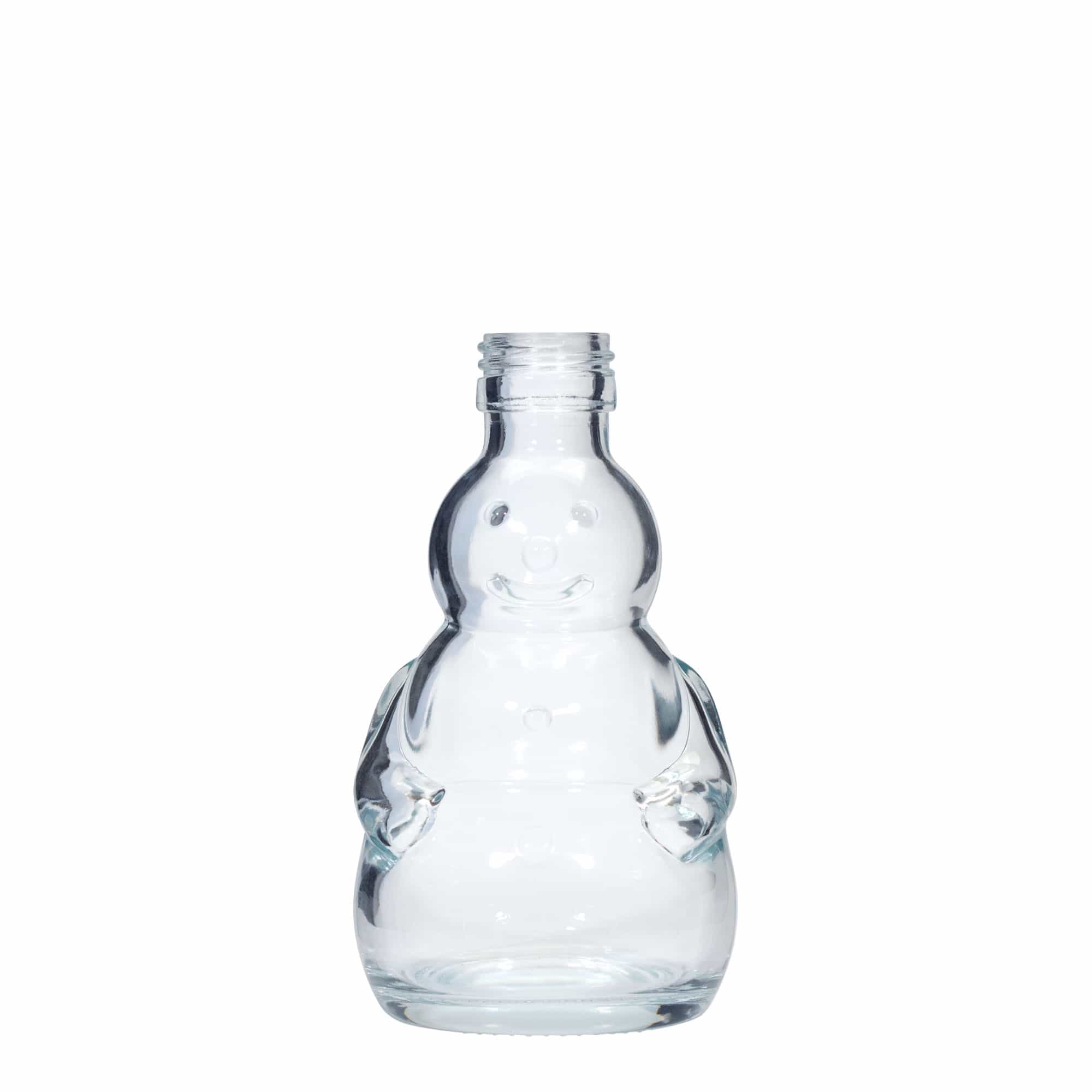 Frasco de vidro de 200 ml 'Boneco de Neve', boca: PP 28