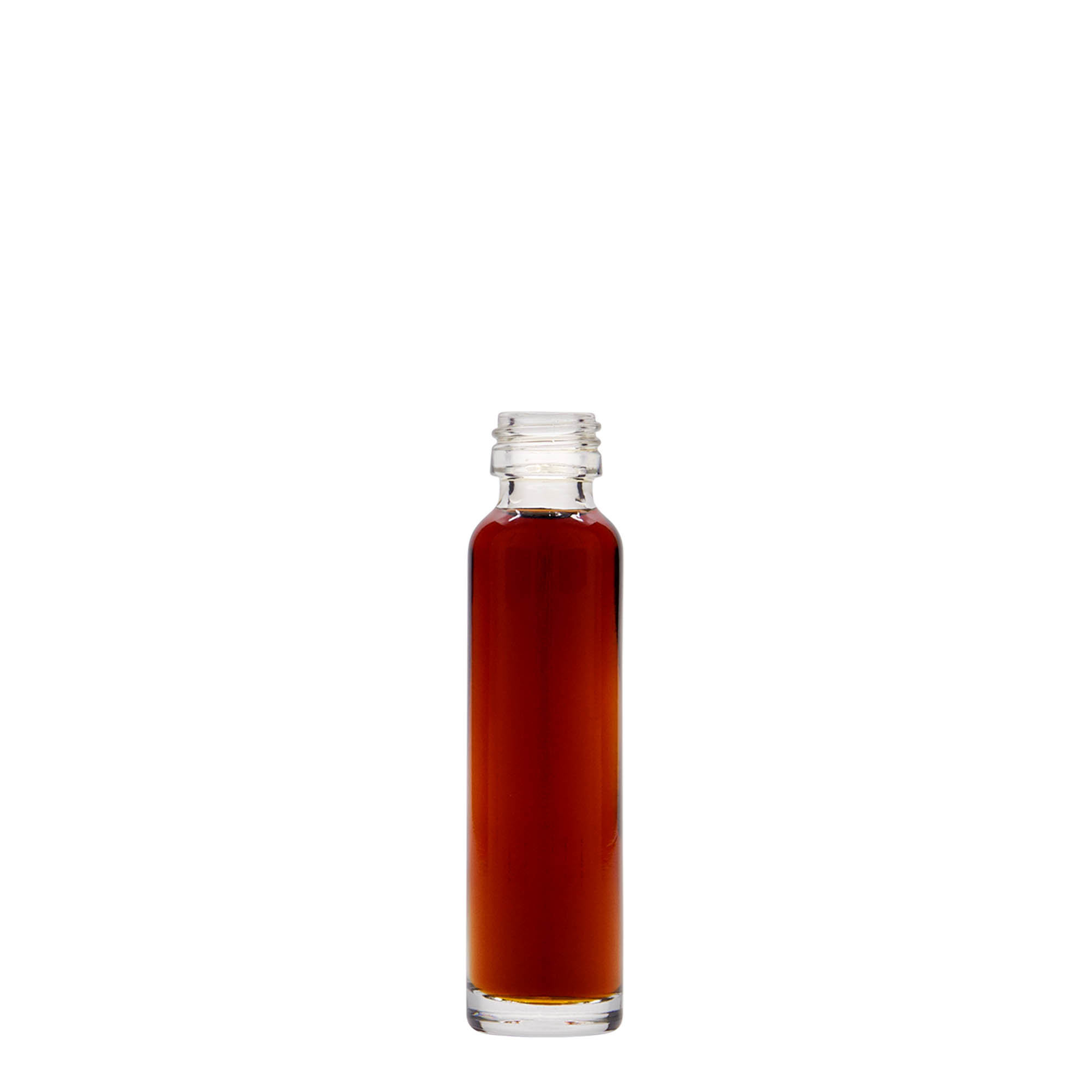 Frasco de jarro de 20 ml, vidro, boca: PP 18 Frasco de jarro de 20 ml, vidro, boca: PP 18