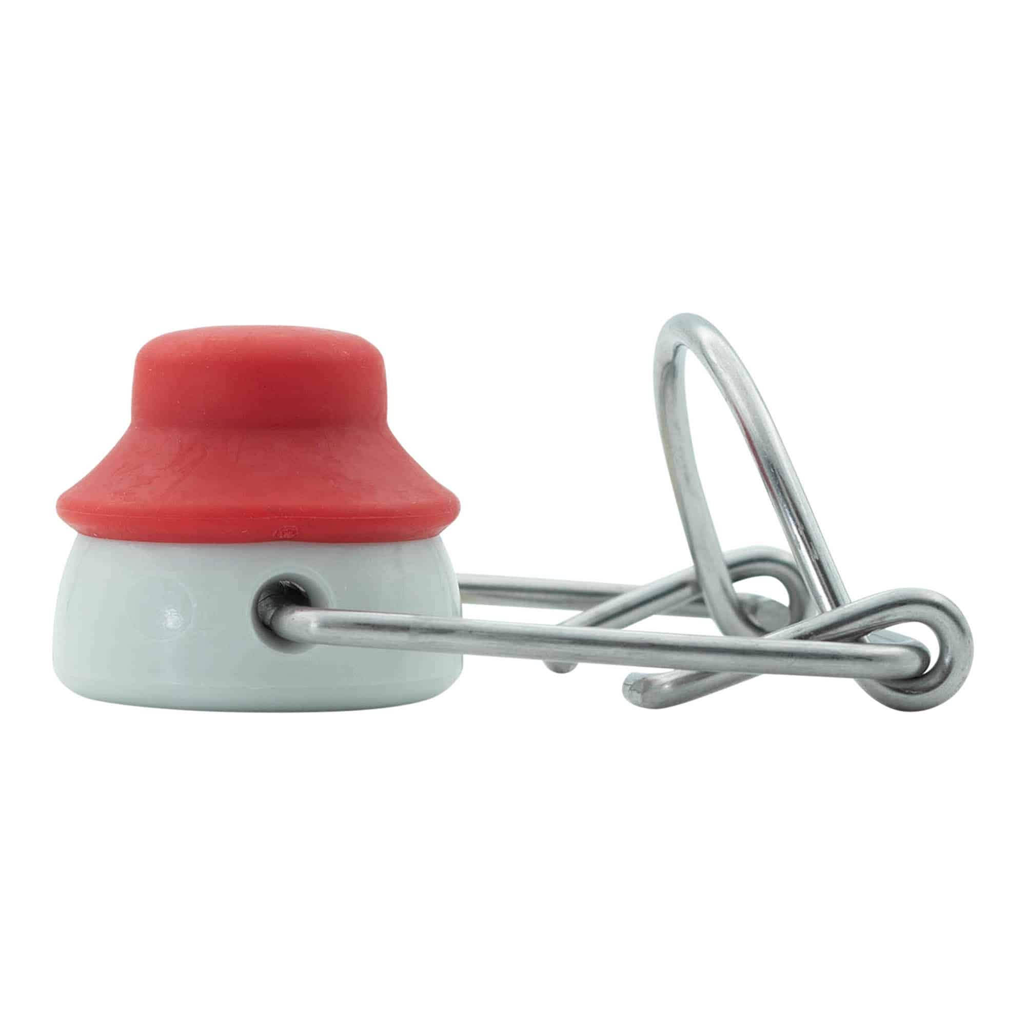 Fecho de pressão tamanho especial, plástico, vermelho-branco