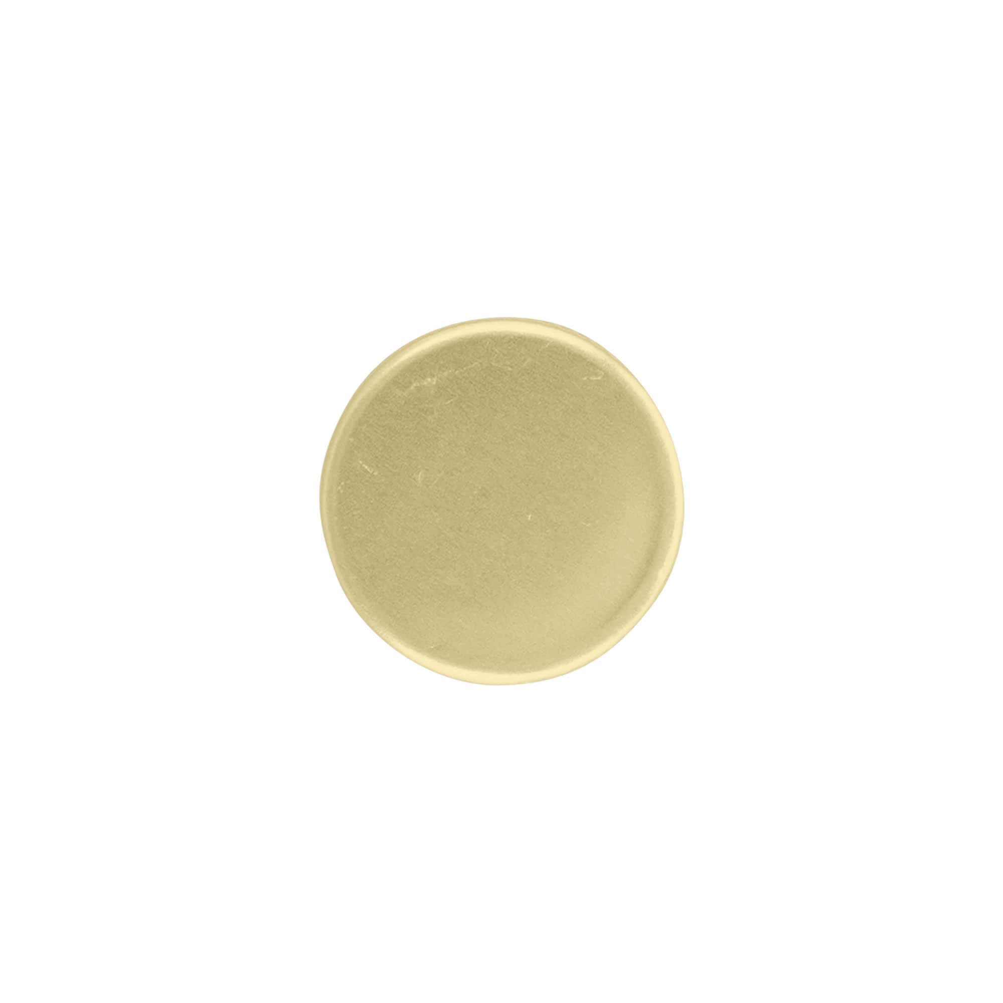 Tampa de rosca com bico de saída, metal-plástico, dourado, para bocal: PP 31,5 Tampa de rosca com bico de saída, metal-plástico, dourado, para bocal: PP 31,5