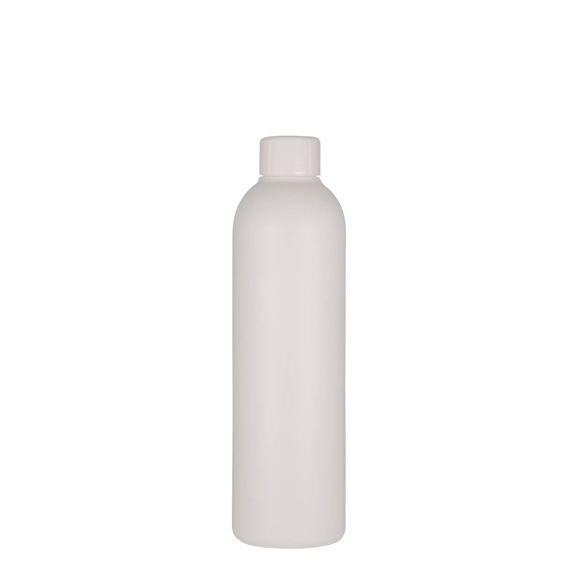 Frasco de plástico de 250 ml 'Tuffy', HDPE, branco, bocal: 24/410