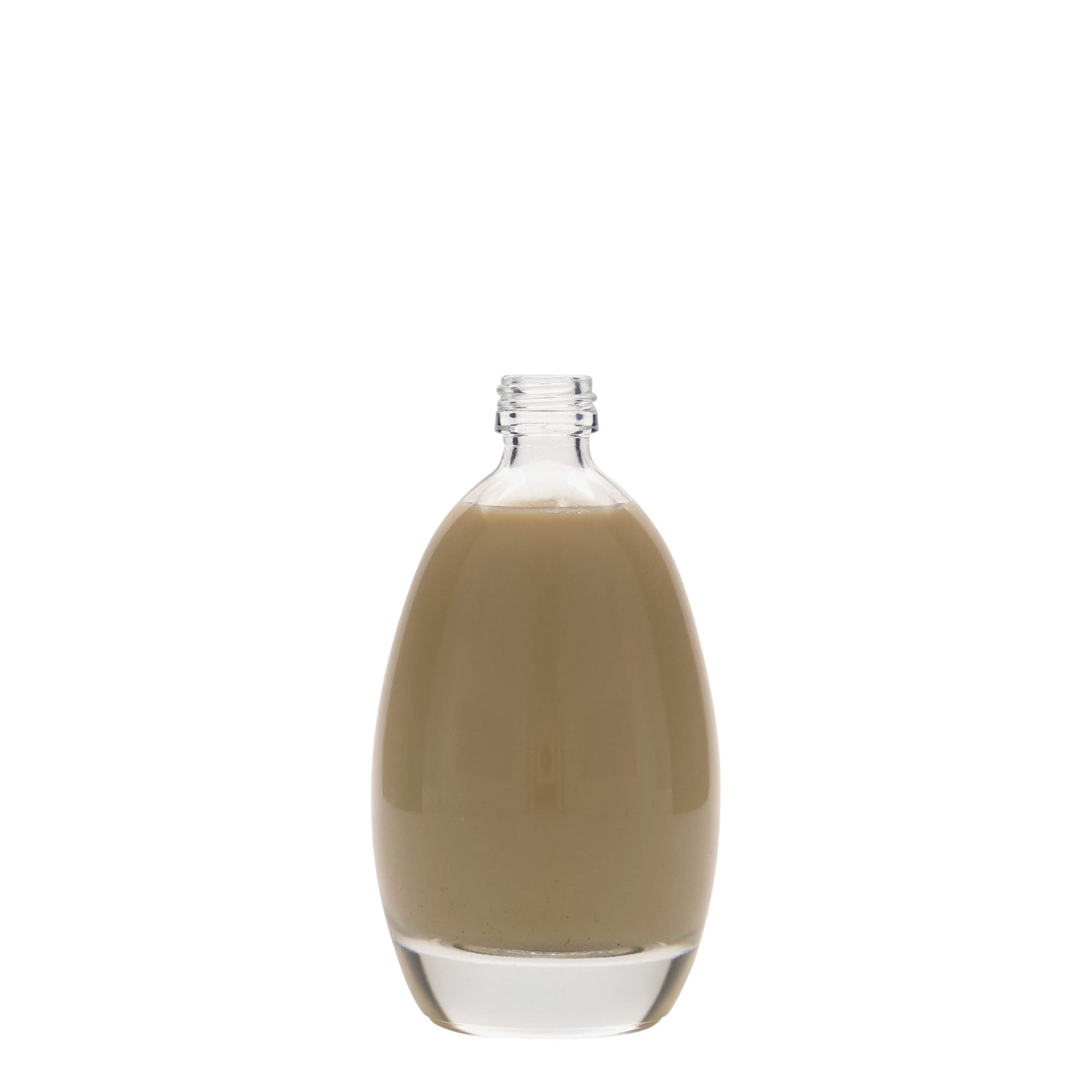 Frasco de vidro de 100 ml 'Ovo', boca: PP 18 Frasco de vidro de 100 ml 'Ovo', boca: PP 18