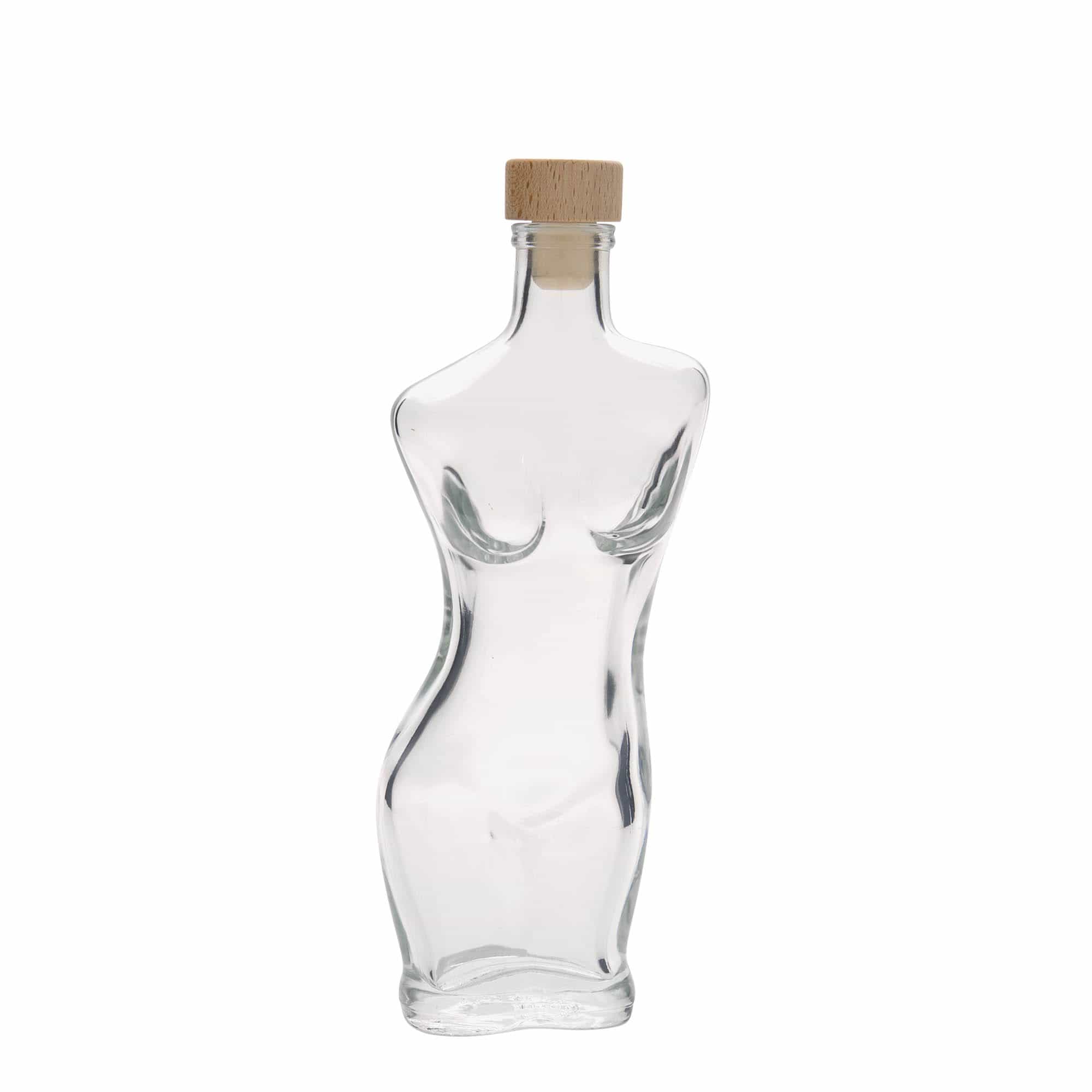 Frasco de vidro de 200 ml 'Eva', boca: cortiça Frasco de vidro de 200 ml 'Eva', boca: cortiça