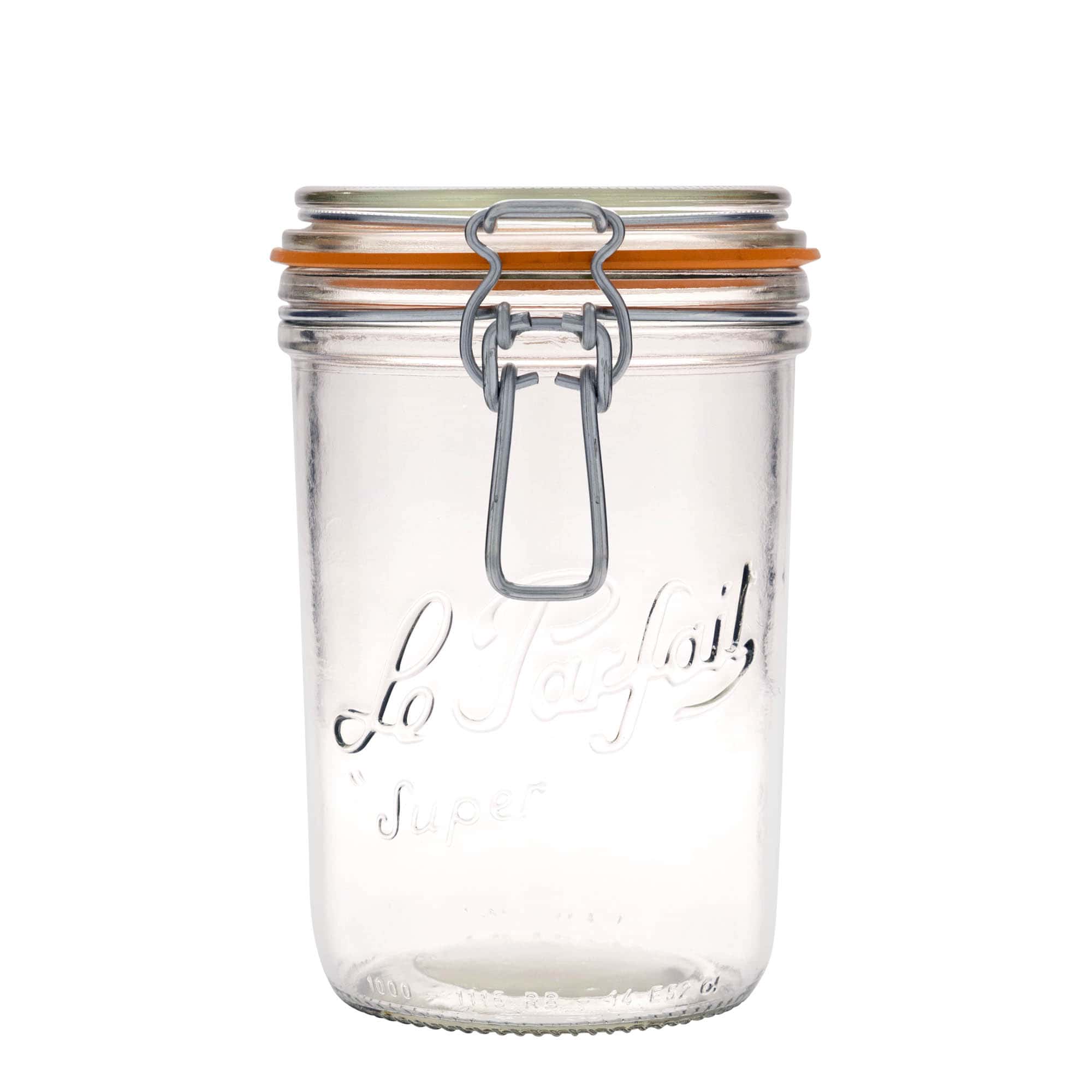 1.000 ml Frasco com fecho de alavanca 'Le Parfait Super Terrine', Boca: fecho de alavanca