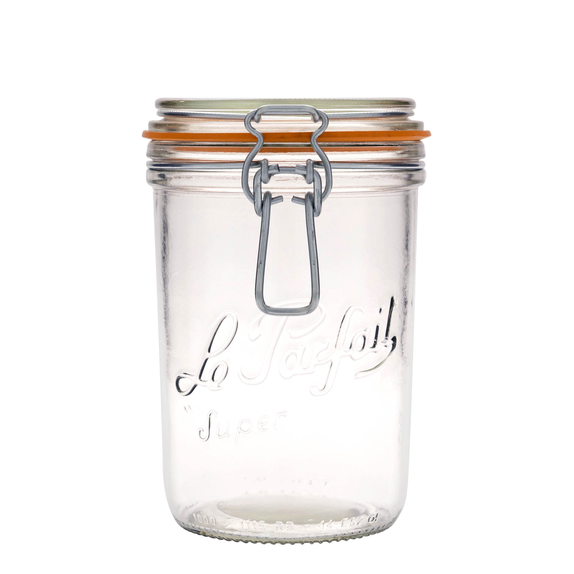 1.000 ml Frasco com fecho de alavanca 'Le Parfait Super Terrine', Boca: fecho de alavanca