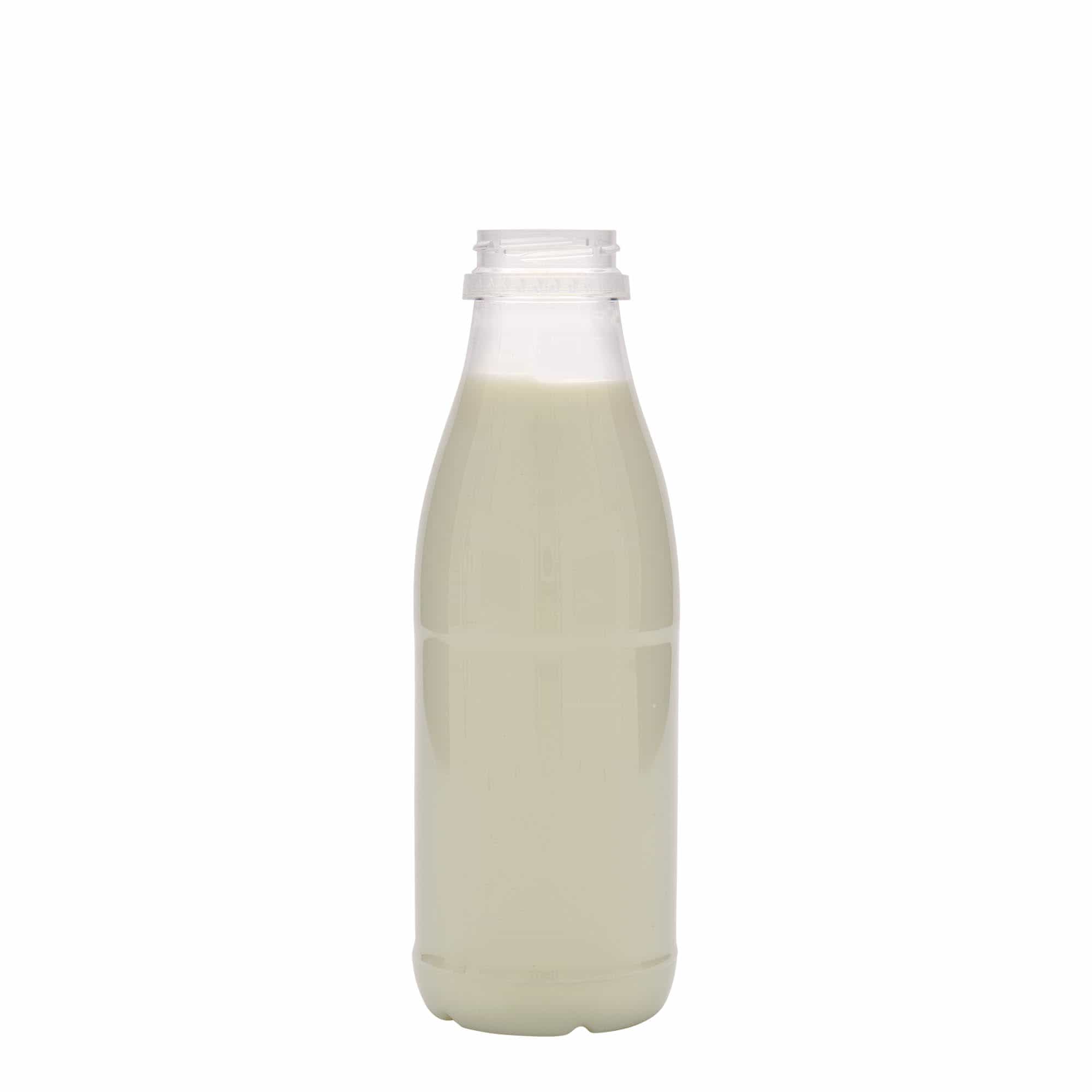 Garrafa PET 500 ml 'Milk and Juice', plástico, boca: 38 mm