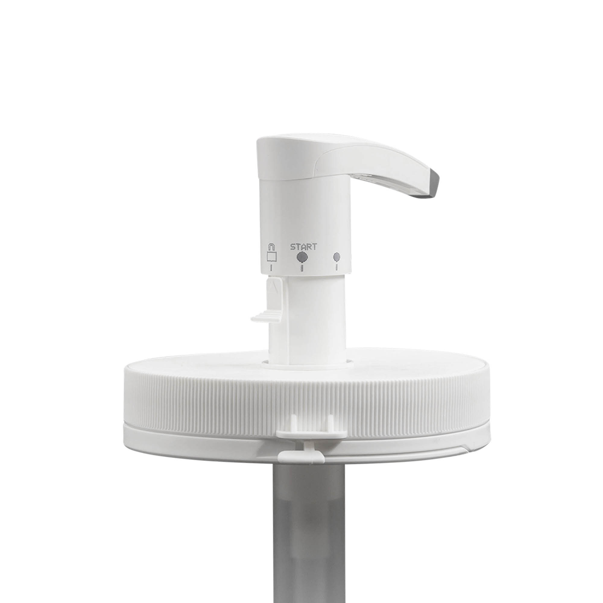 Bomba doseadora para 1.240 ml 'Securibox', plástico PE, branco, para bocal: tampa de rosca Bomba doseadora para 1.240 ml 'Securibox', plástico PE, branco, para bocal: tampa de rosca